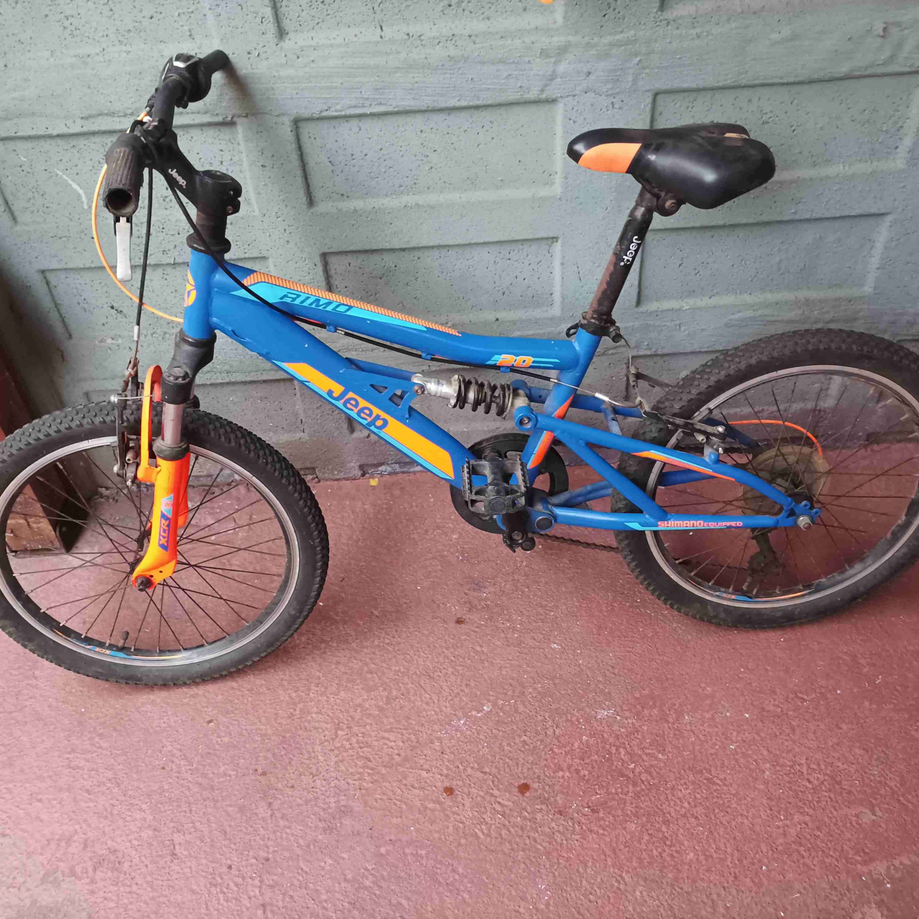 Bicicleta Jeep azul infantil - miniatura 1