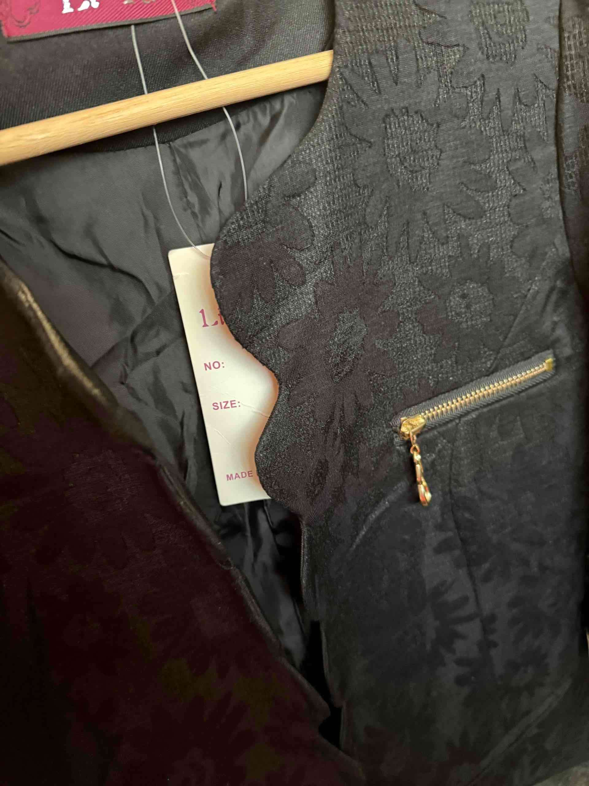 Blazer negro con cremalleras - miniatura 4