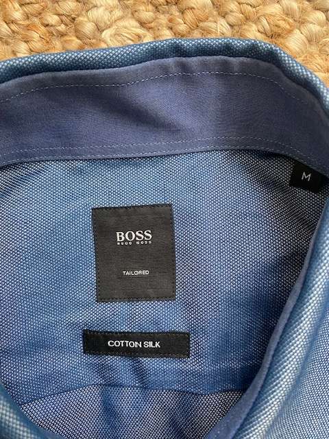 Camisa Hugo Boss Tailored – Algodón & Seda VIP - miniatura 2