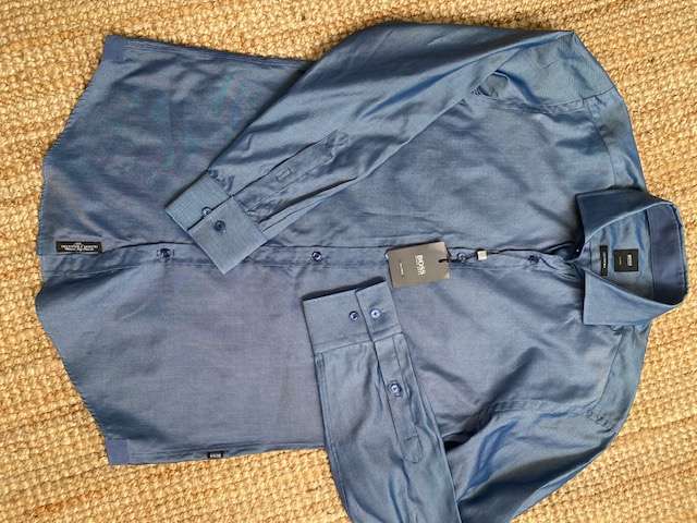 Camisa Hugo Boss Tailored – Algodón & Seda VIP - miniatura 3