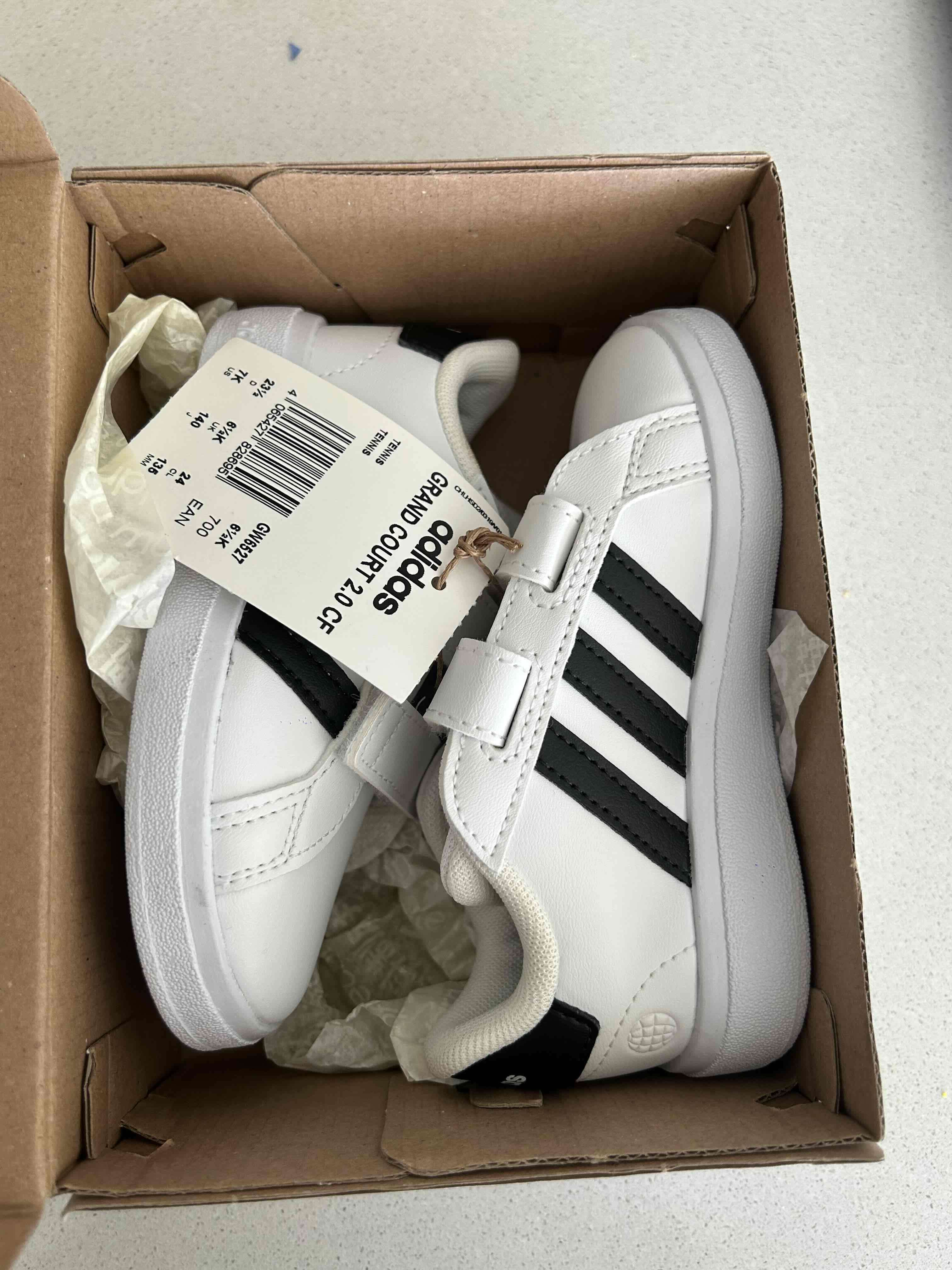 Zapatillas blancas Adidas para niños - miniatura 5