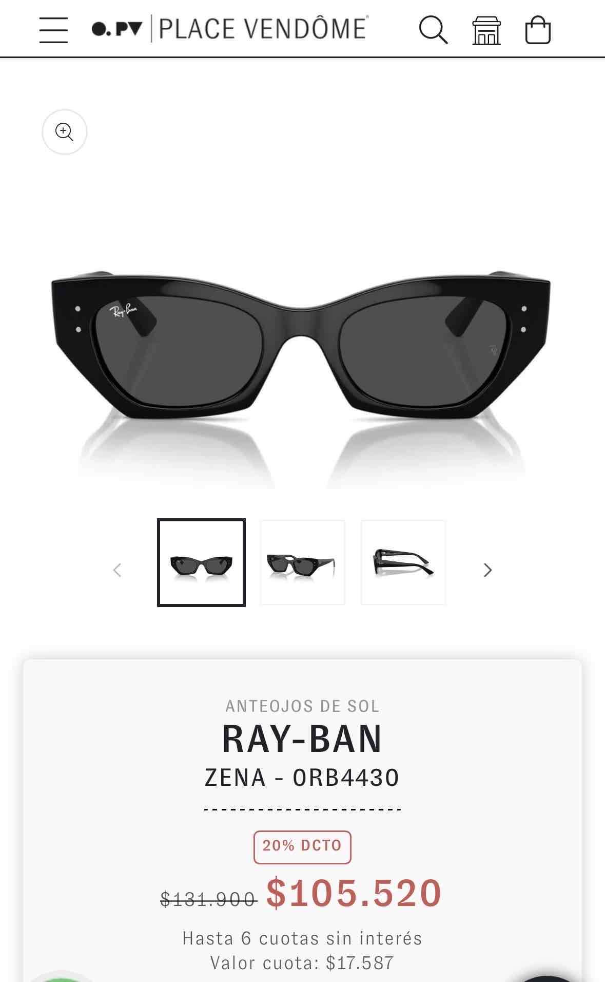 Lentes de sol Ray-Ban Zena - miniatura 4