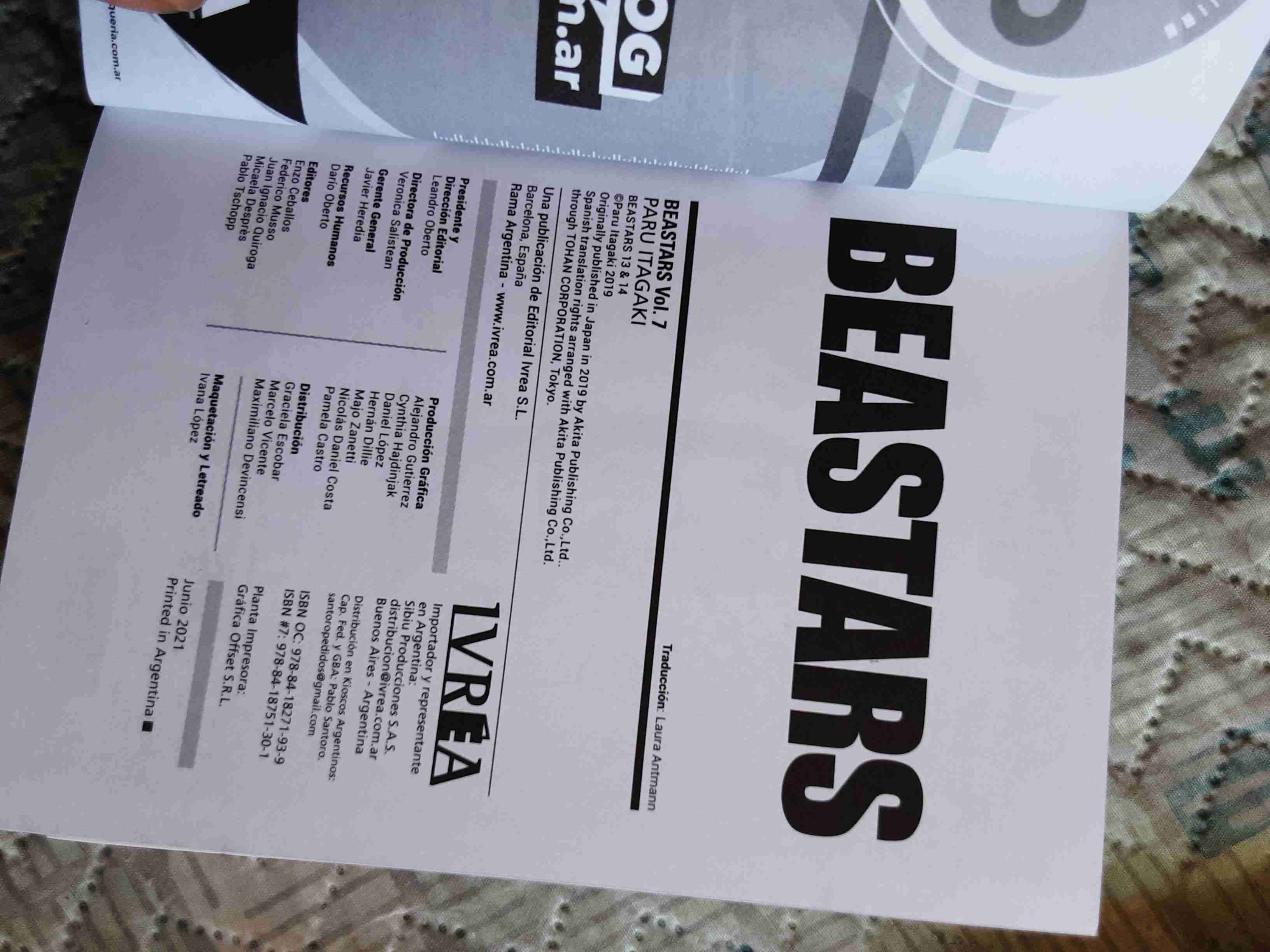 Manga Beastars Vol. 7 - miniatura 4