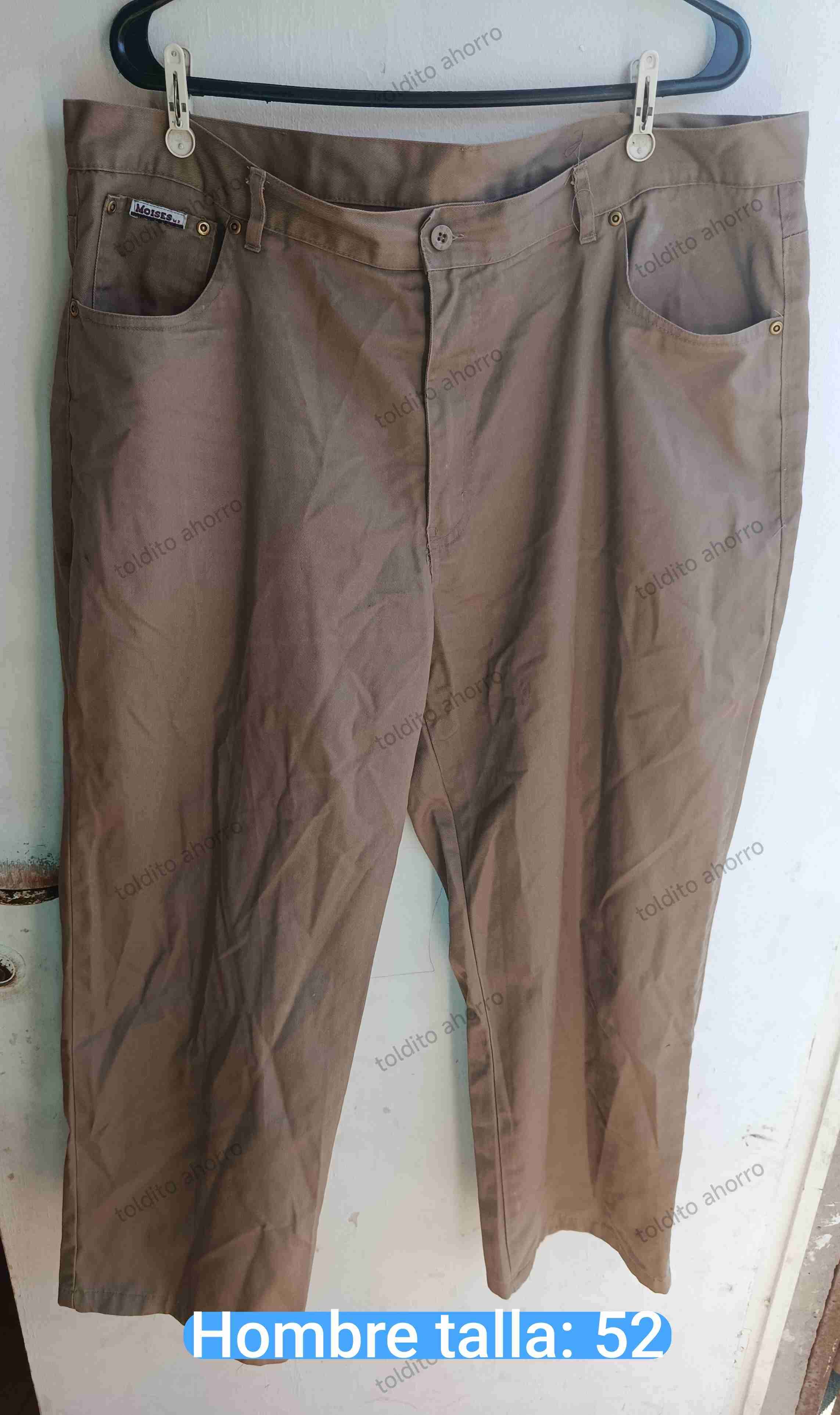 Pantalones hombre beige talla 52