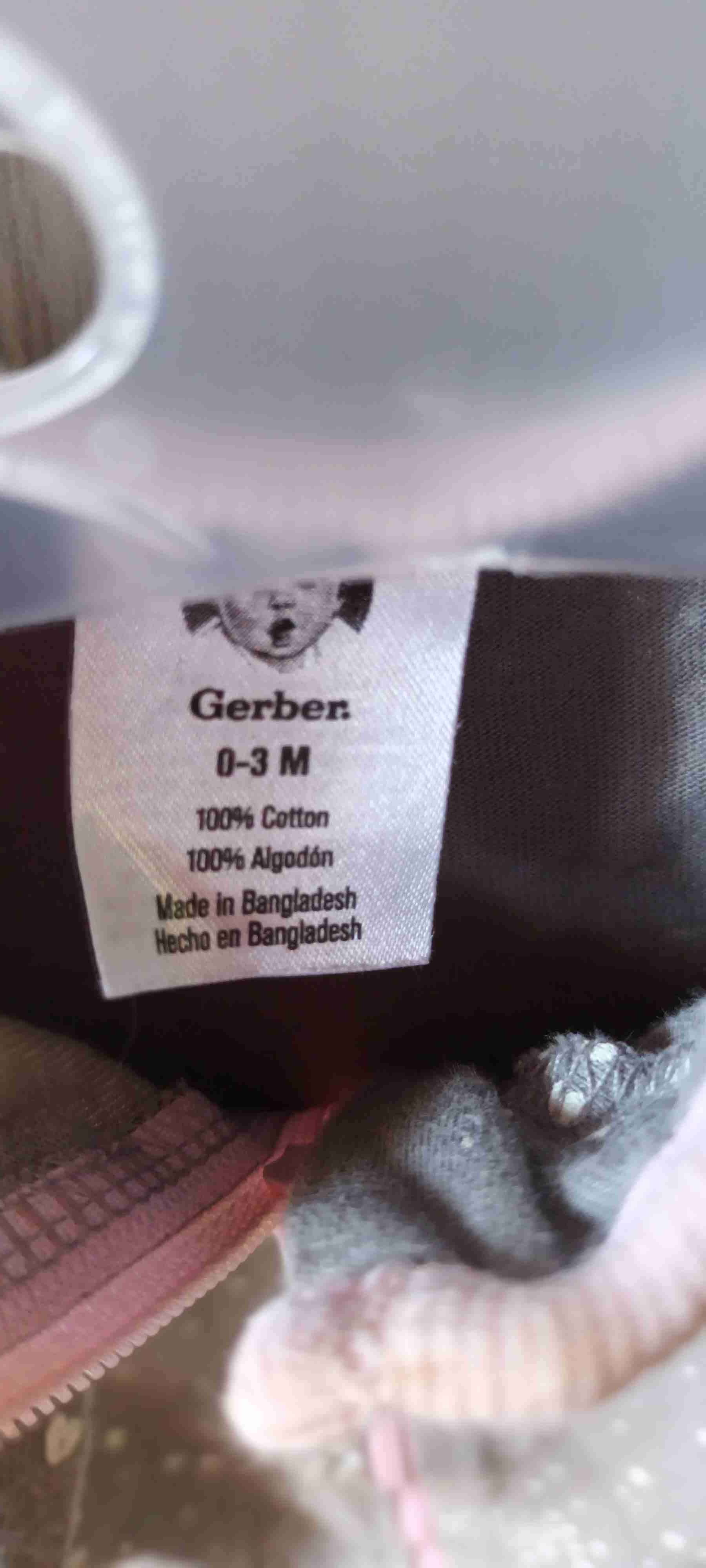 Pijama de bebé gris con estampado - miniatura 2