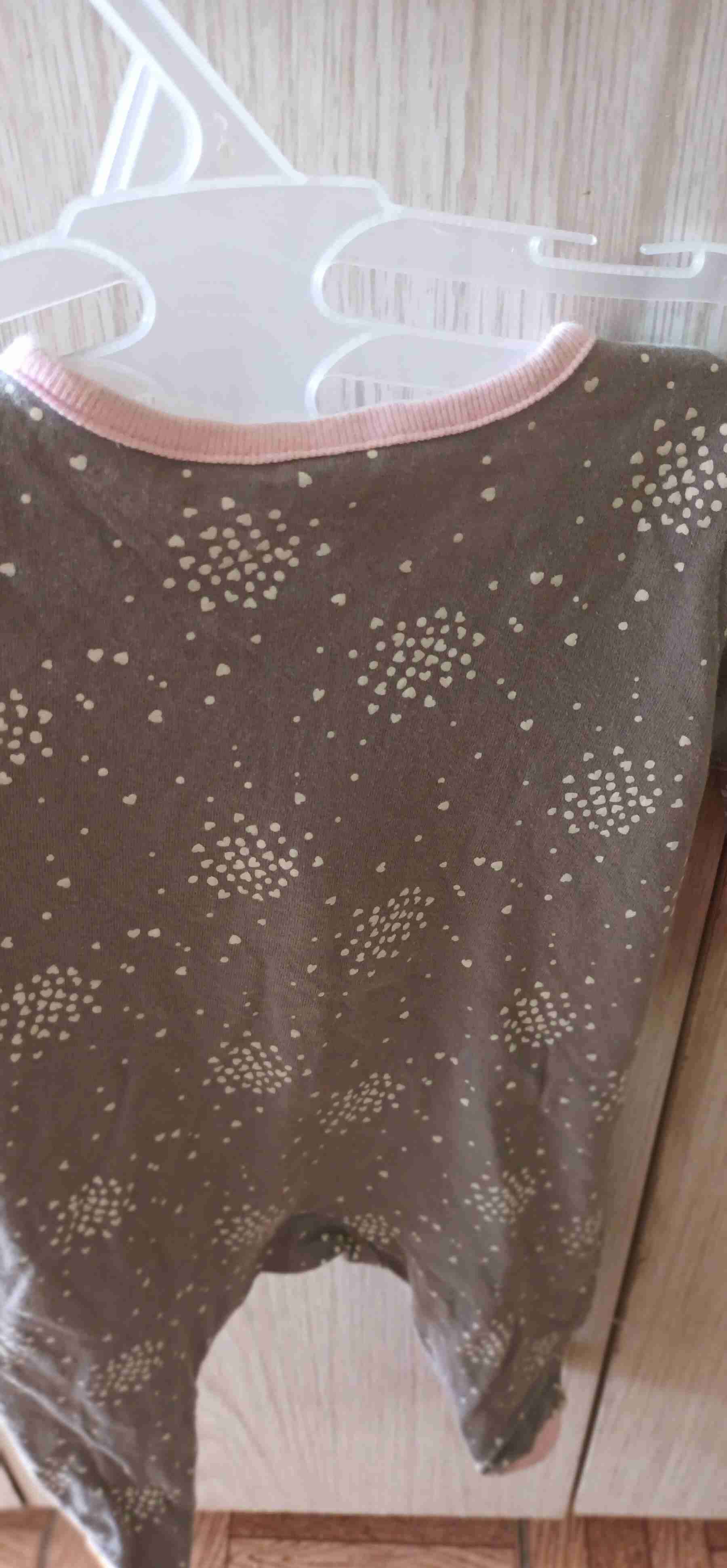 Pijama de bebé gris con estampado - miniatura 3