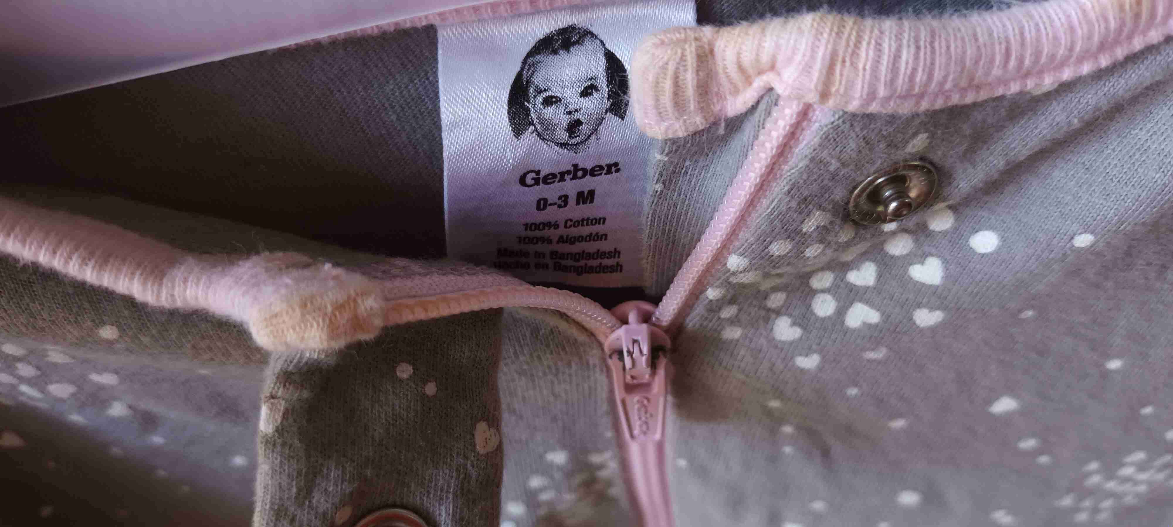 Pijama de bebé gris con estampado - miniatura 4
