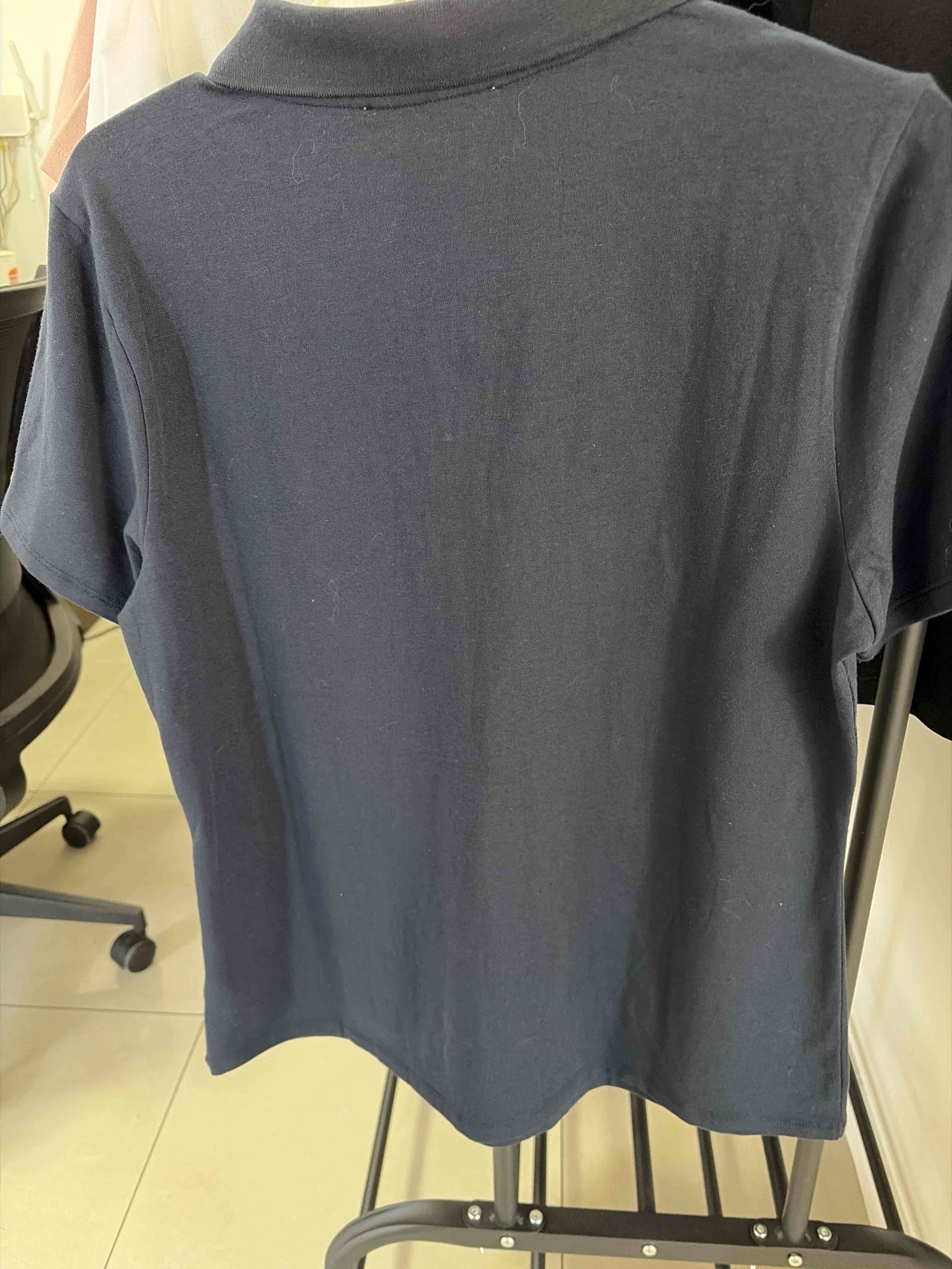 Polera azul con cierre - 4