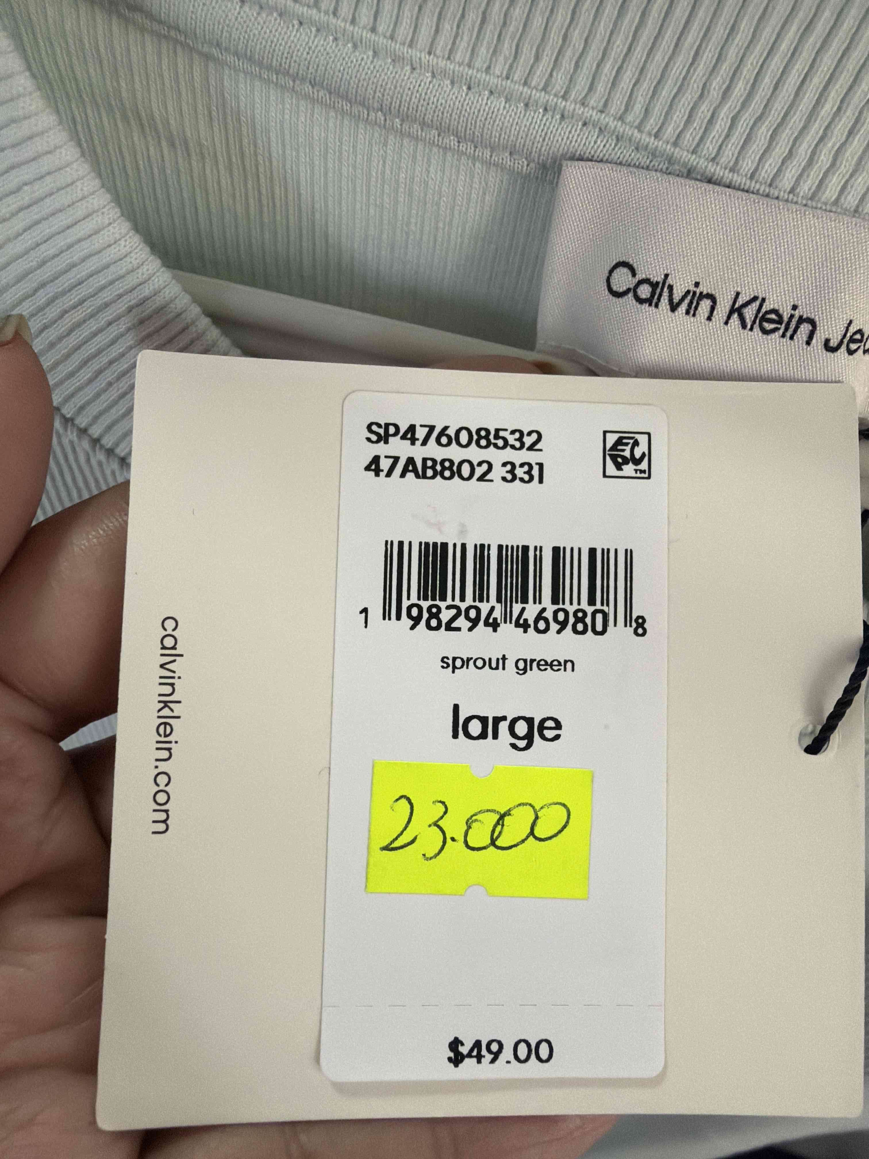 Polera Calvin Klein beige - miniatura 4