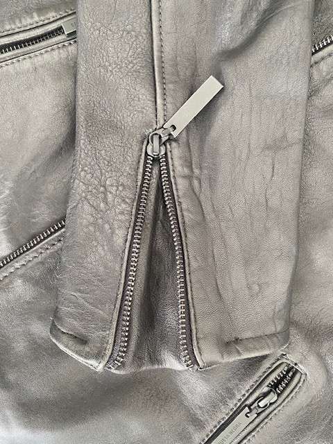 Chaqueta Cuero Bomber Hombre Etiqueta Negra - miniatura 4