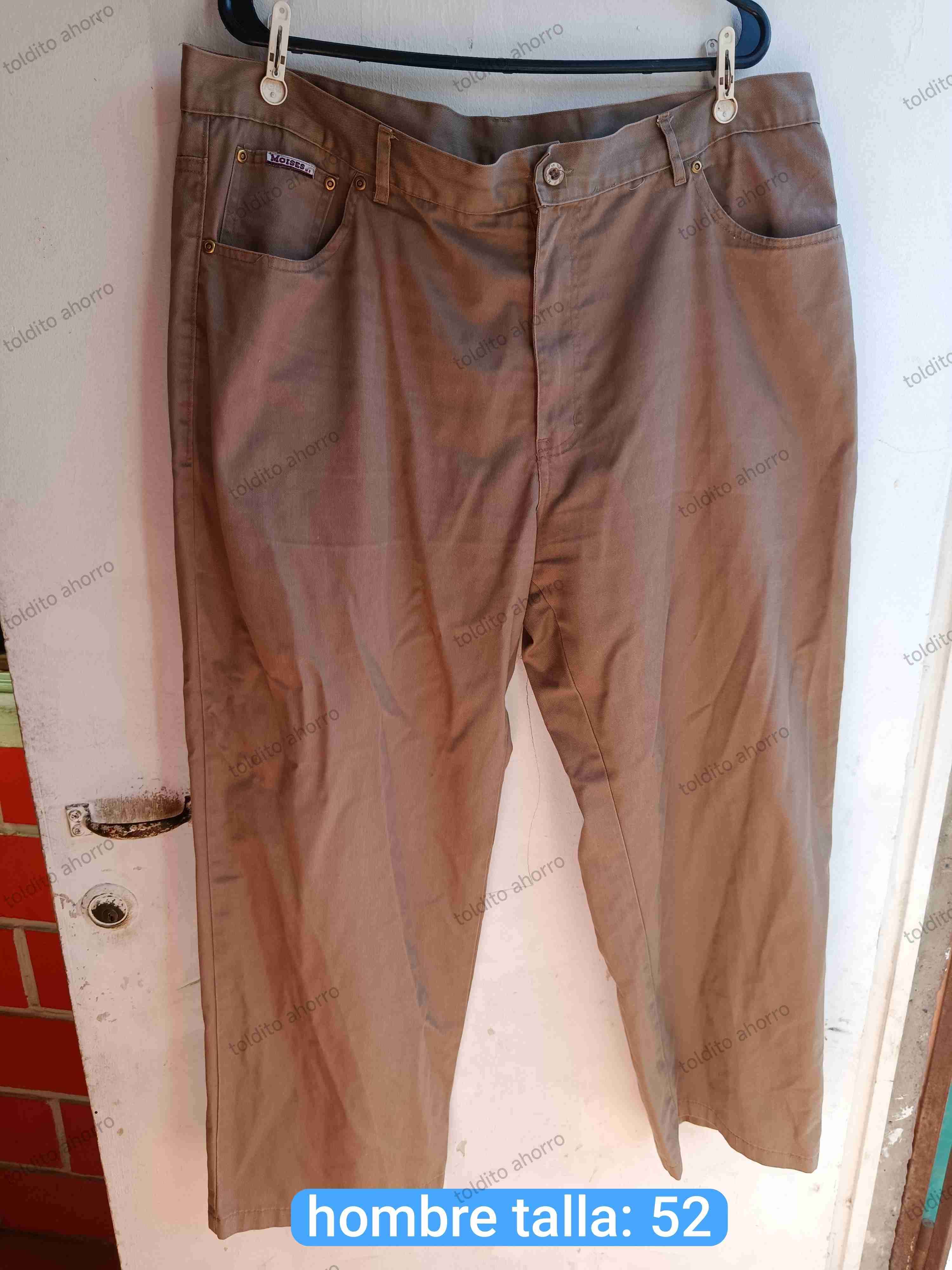 Pantalones hombre marrón talla 52