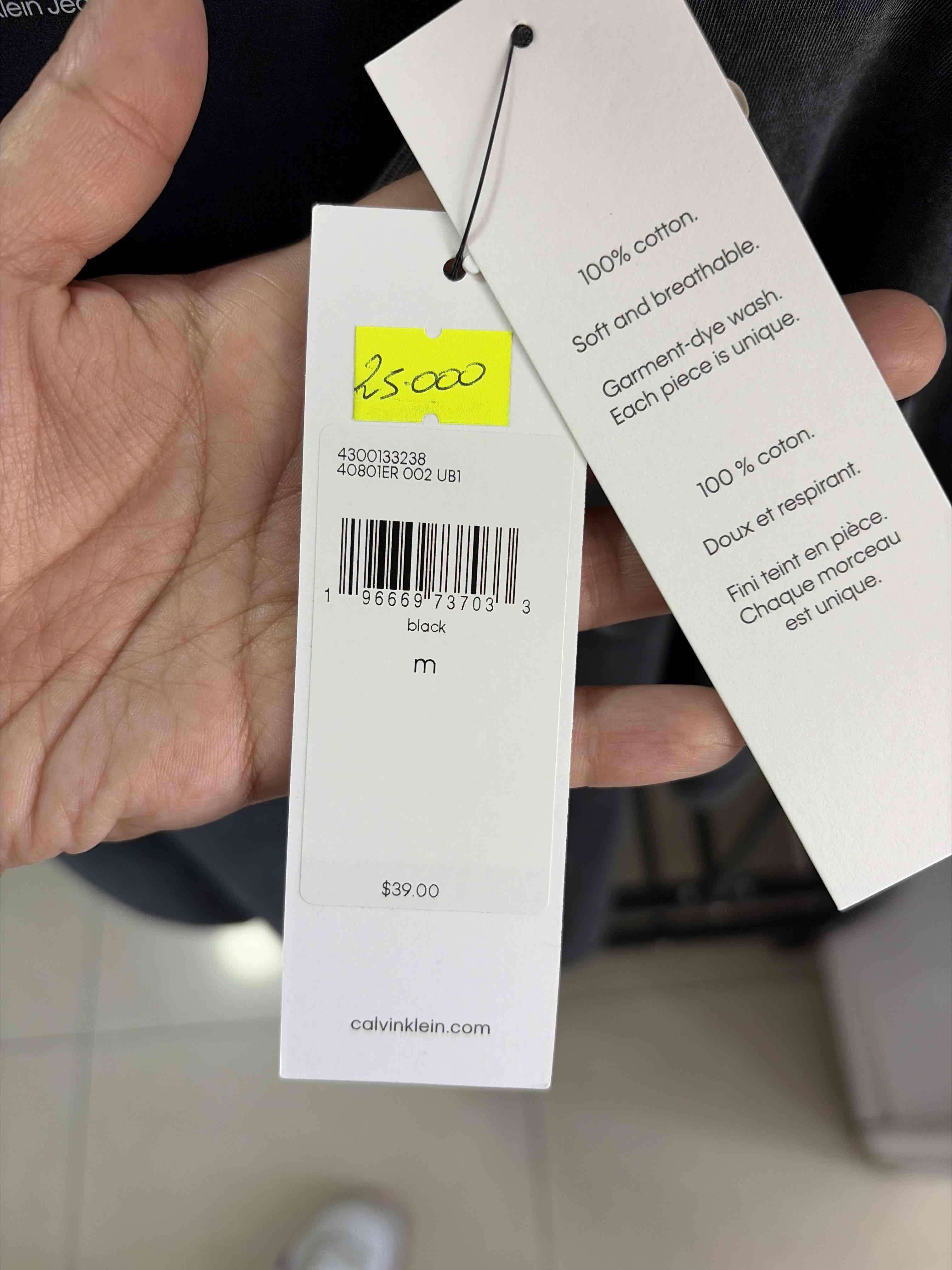 Polera negra  Calvin Klein - miniatura 4