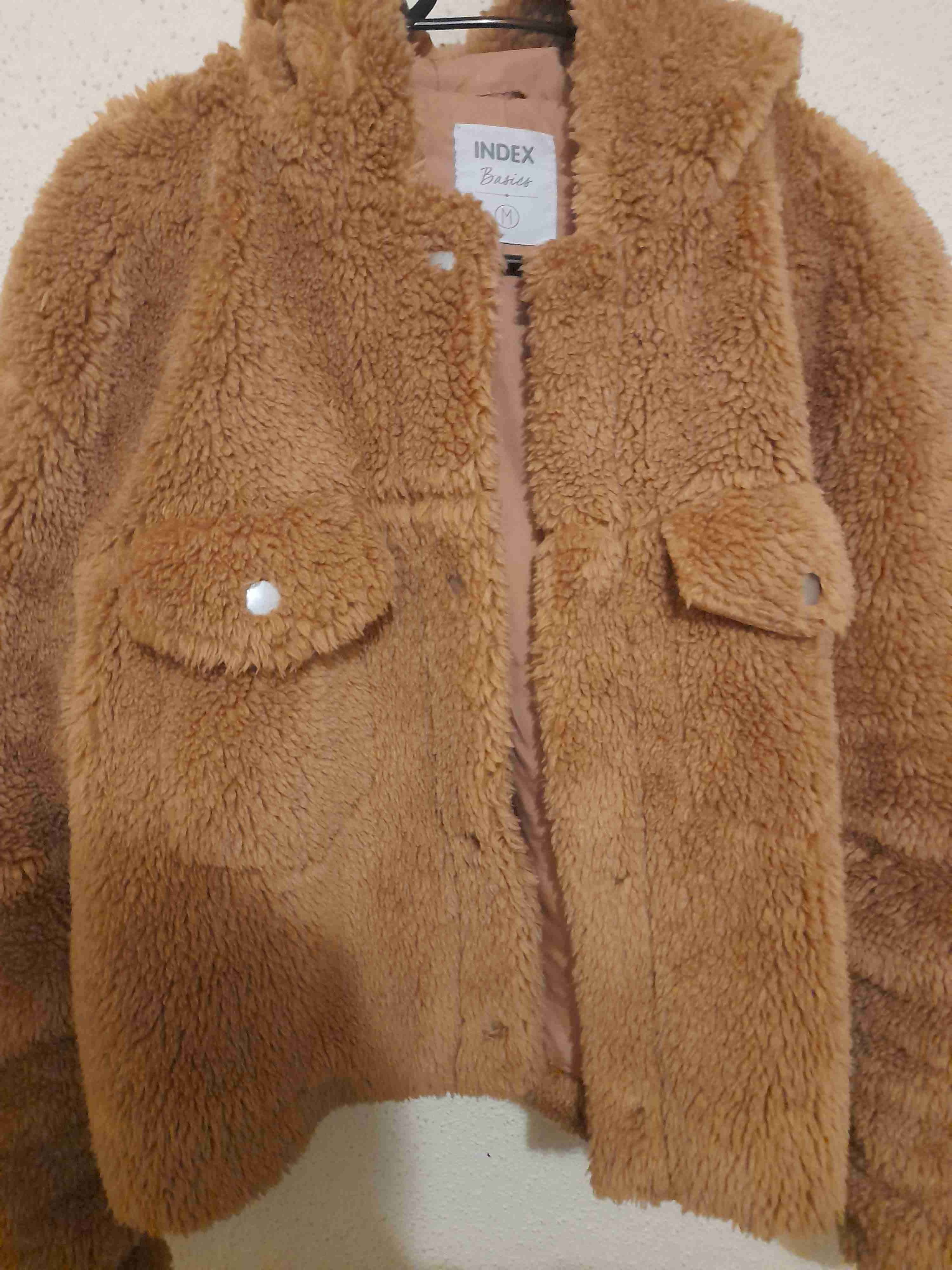 Chaqueta peluda café - miniatura 2