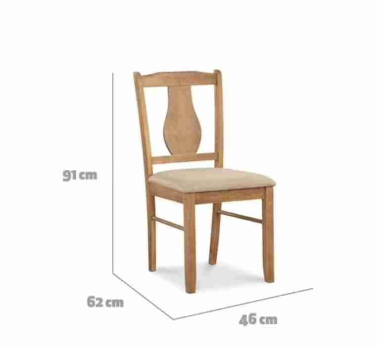 Silla de madera y tela - miniatura 2