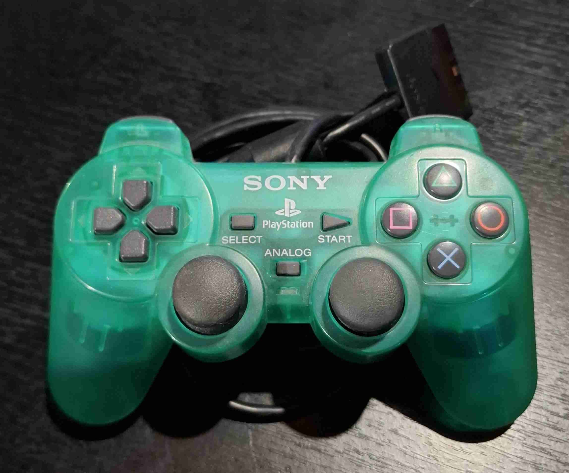 Control PlayStation PS2 esmeralda - miniatura 1