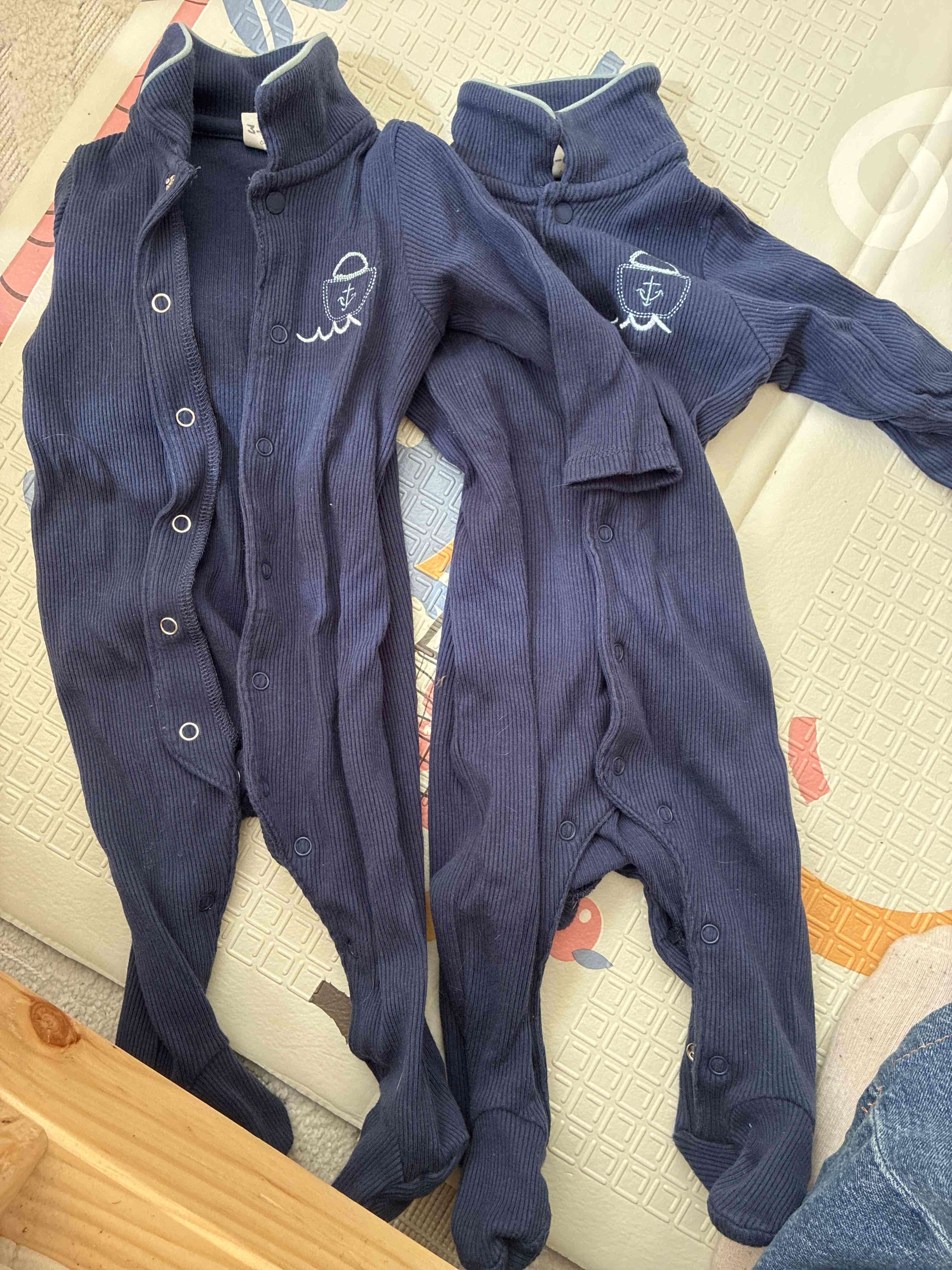 Pijamas azul oscuro bebé - 2