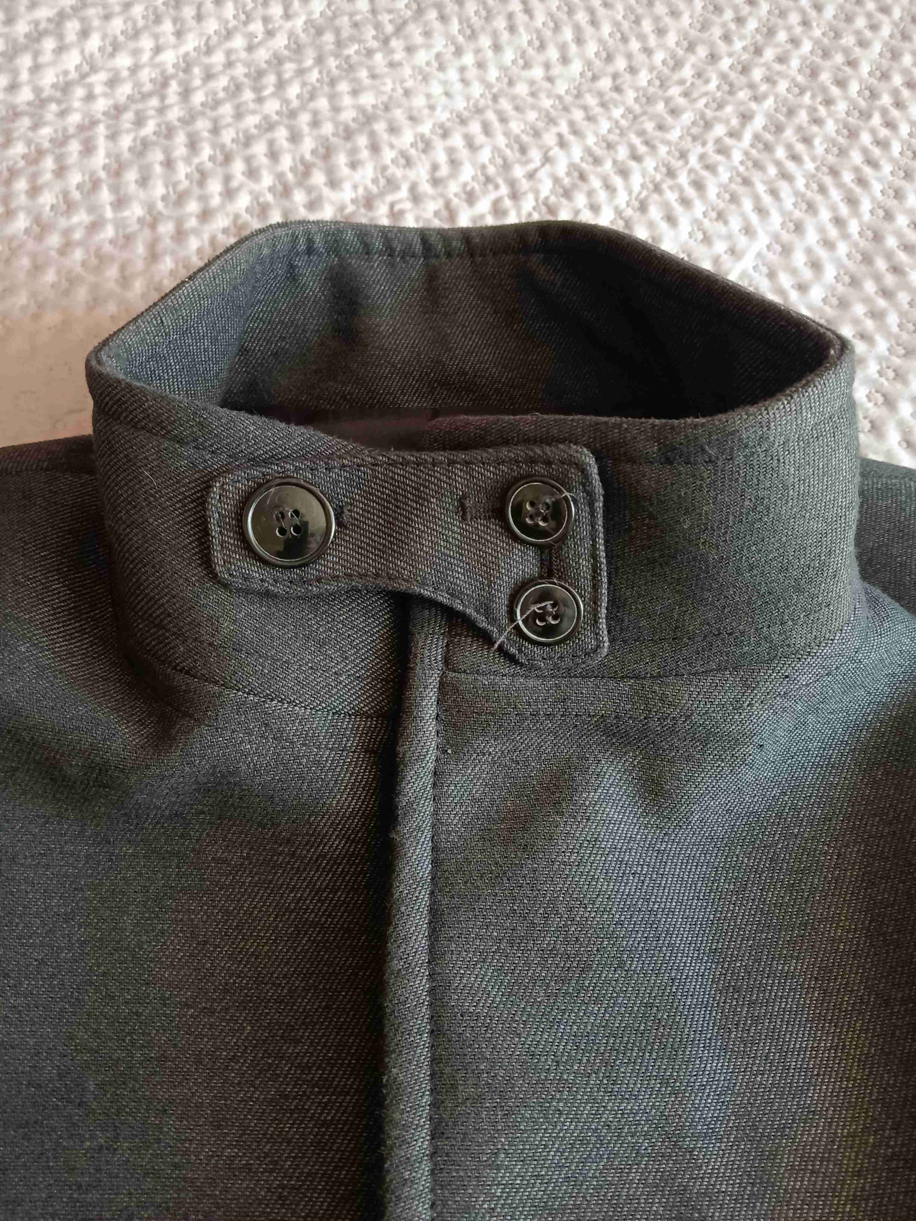 Abrigo hombre zara gris oscuro XL - 3