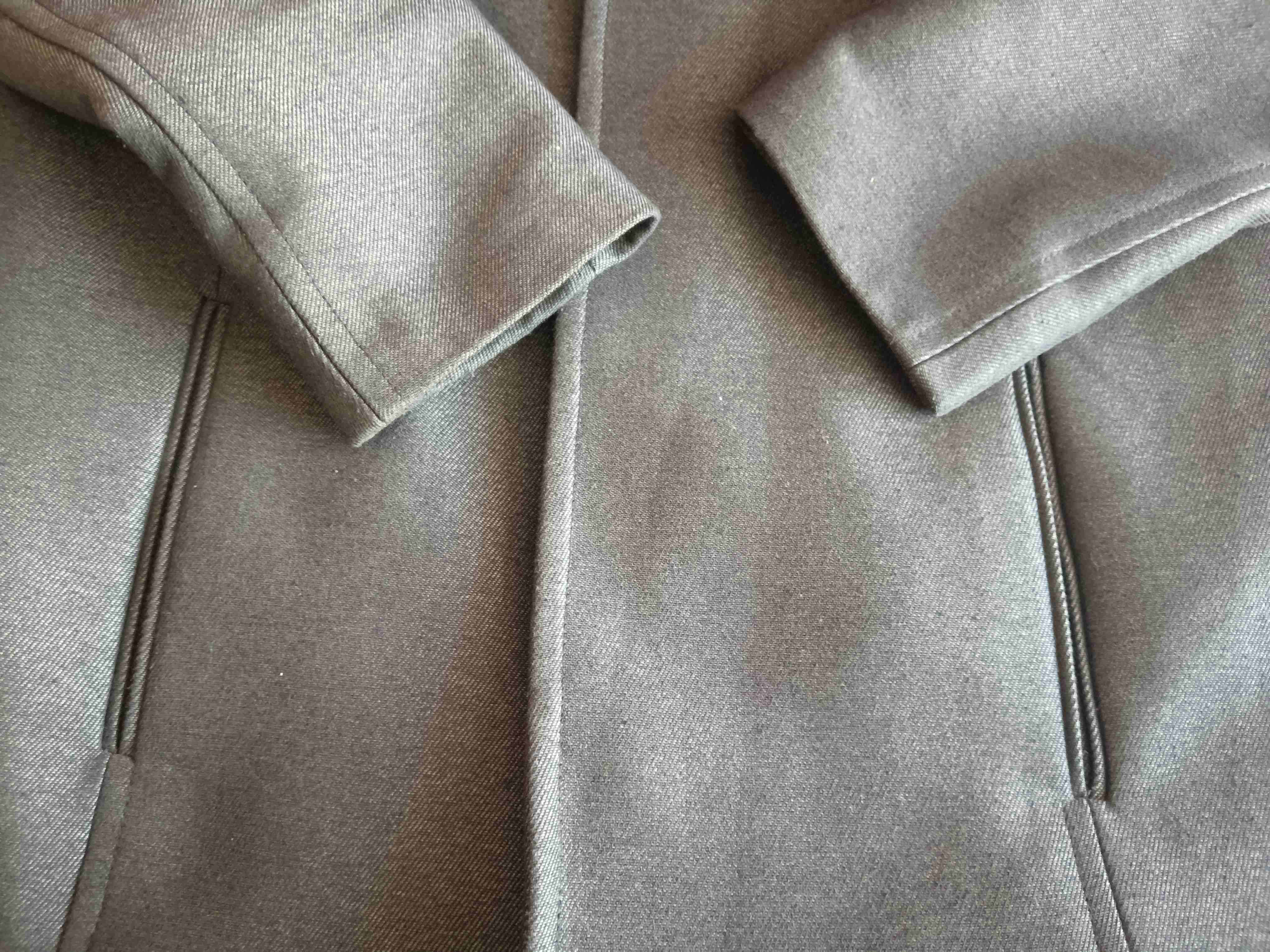 Abrigo hombre zara gris oscuro XL - 5