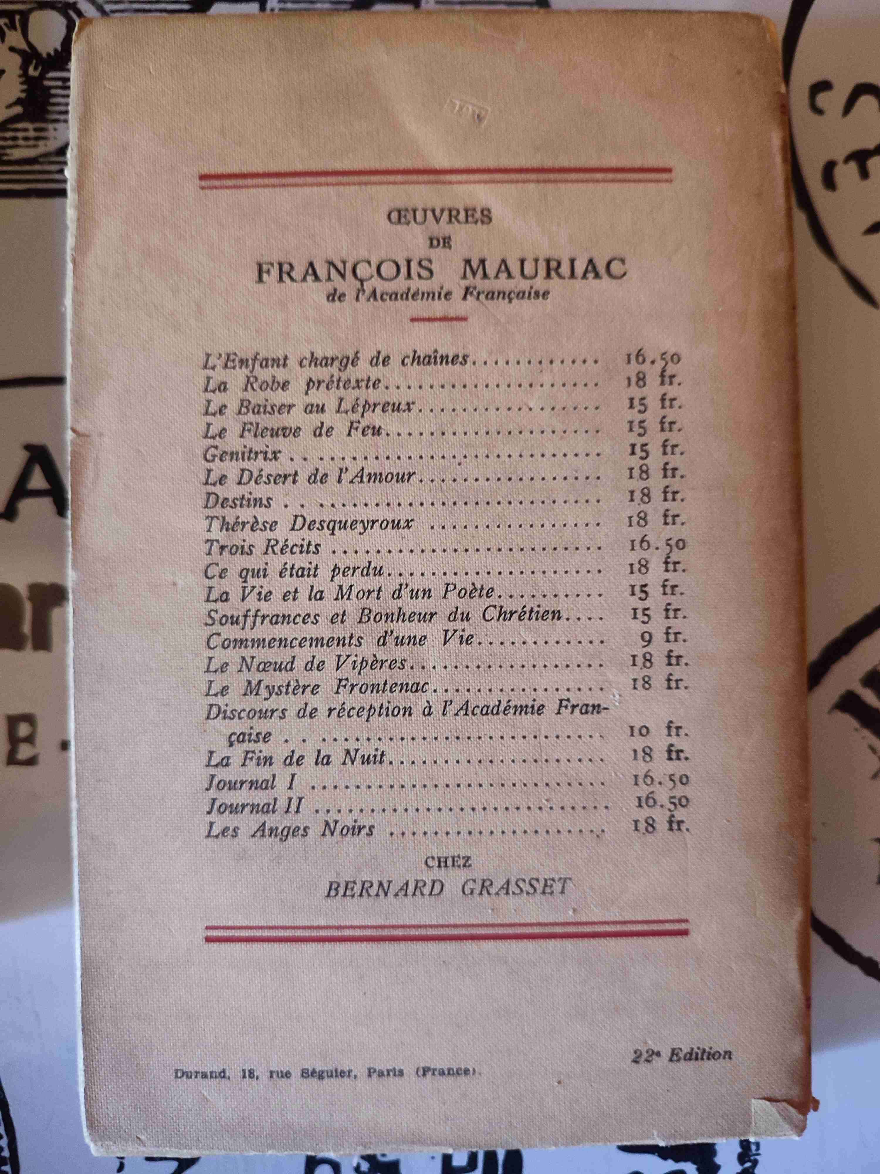 Libro 'Plongées' de François Mauriac - 2