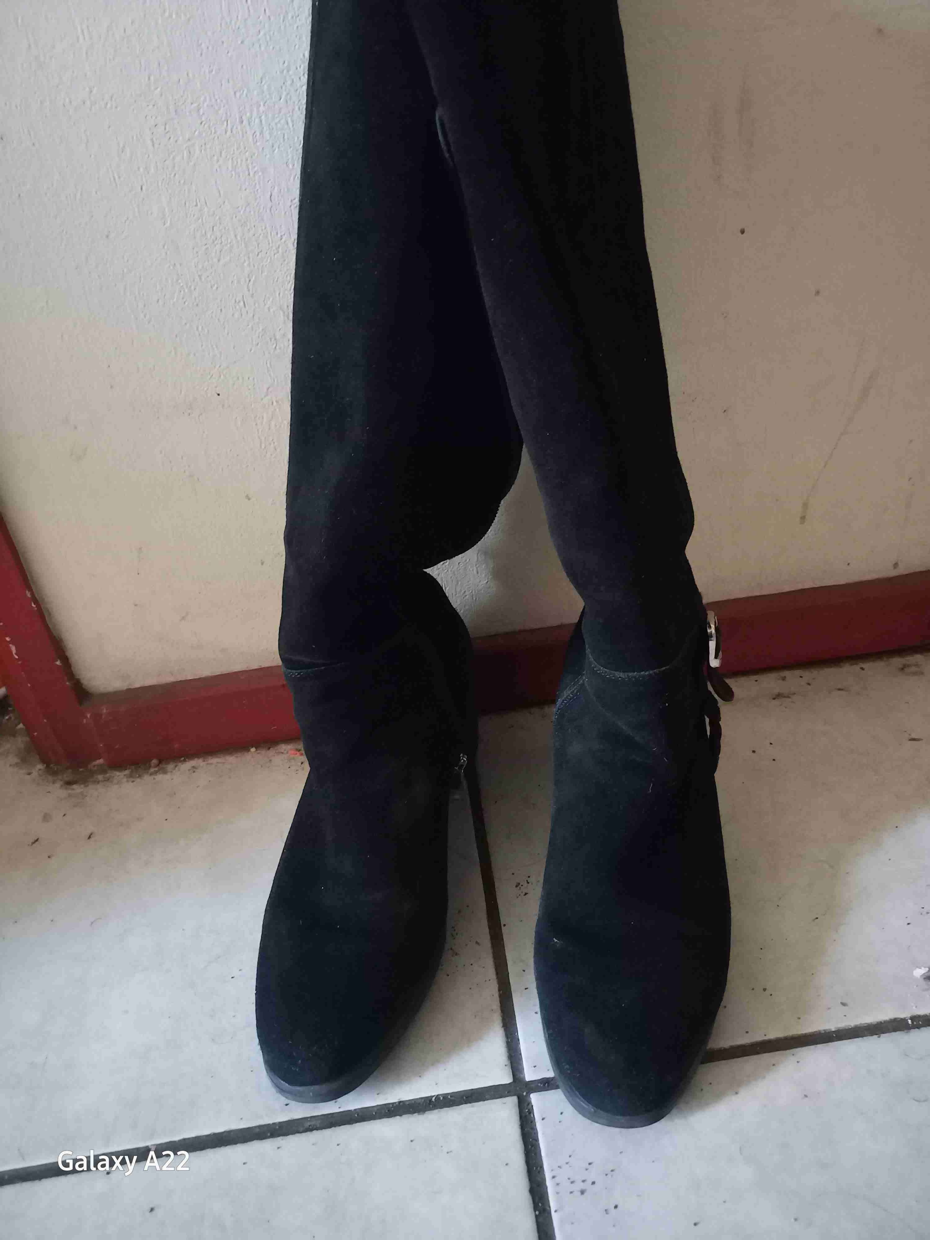 Botas negras de gamuza - 1