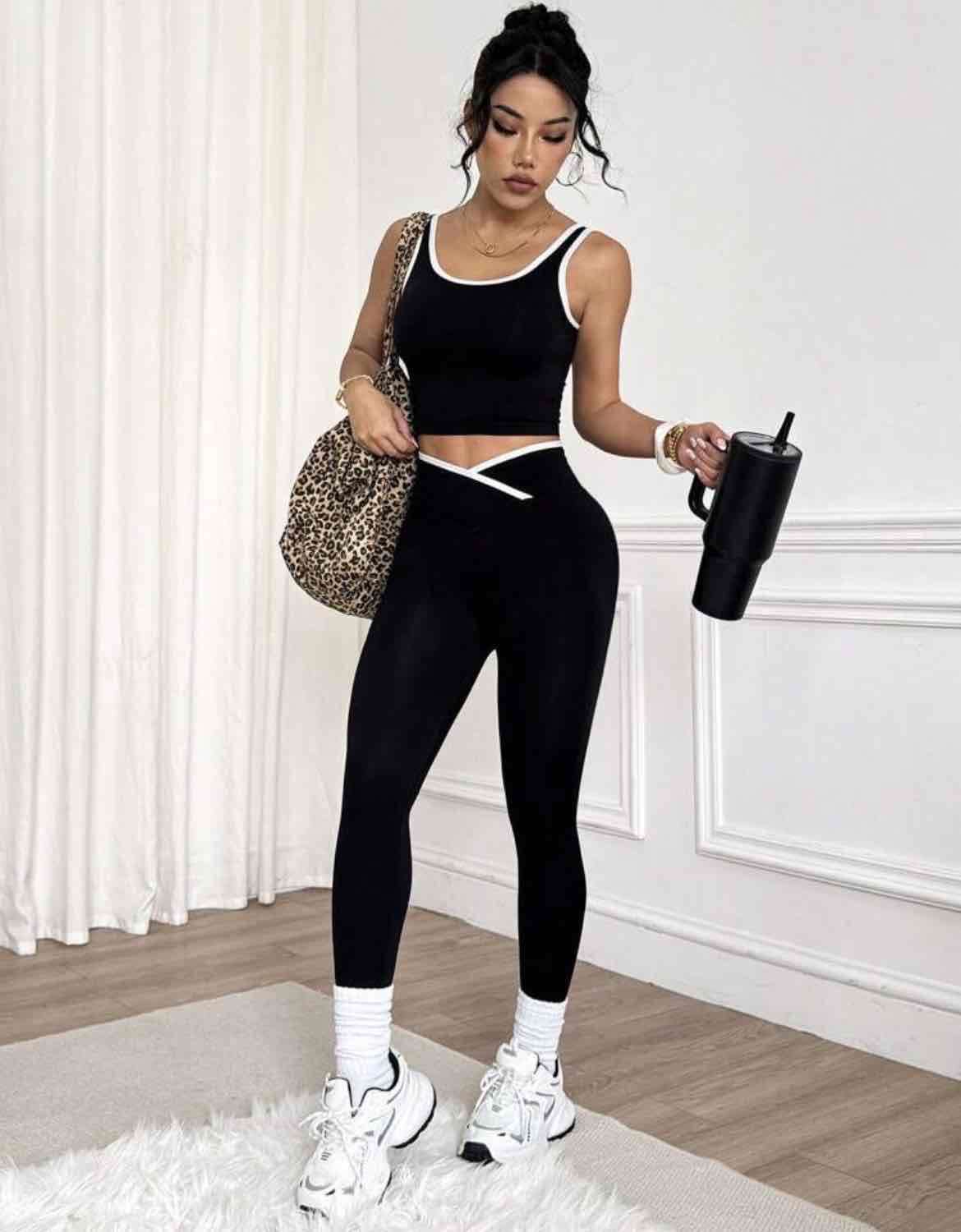 Solo calza deportiva negra mujer talla S - miniatura 3