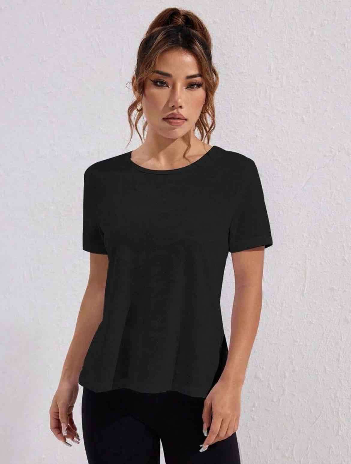 Poleras negras  cruzadas - miniatura 2