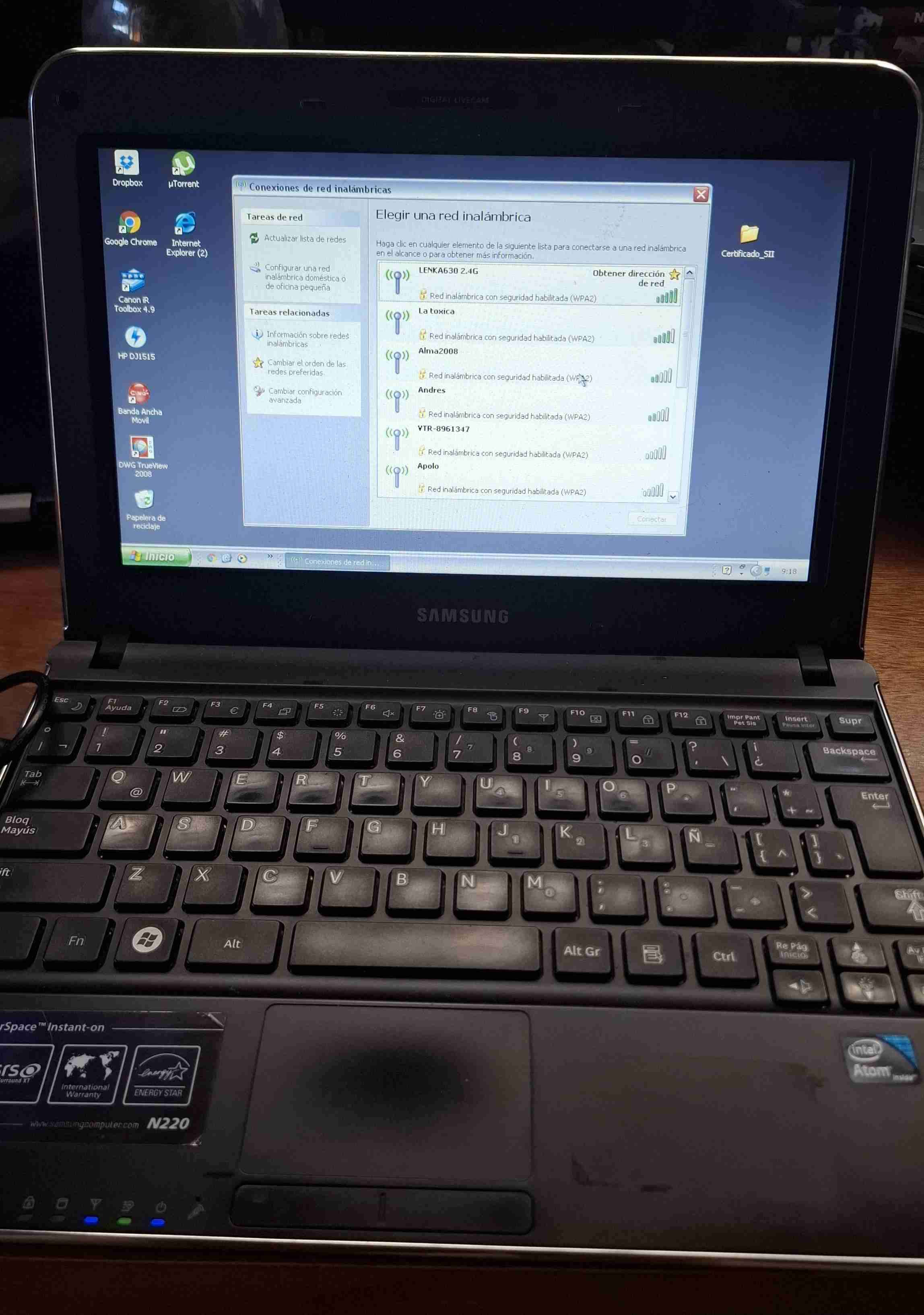 Netbook Samsung NP-N220 FUNCIONANDO - miniatura 1