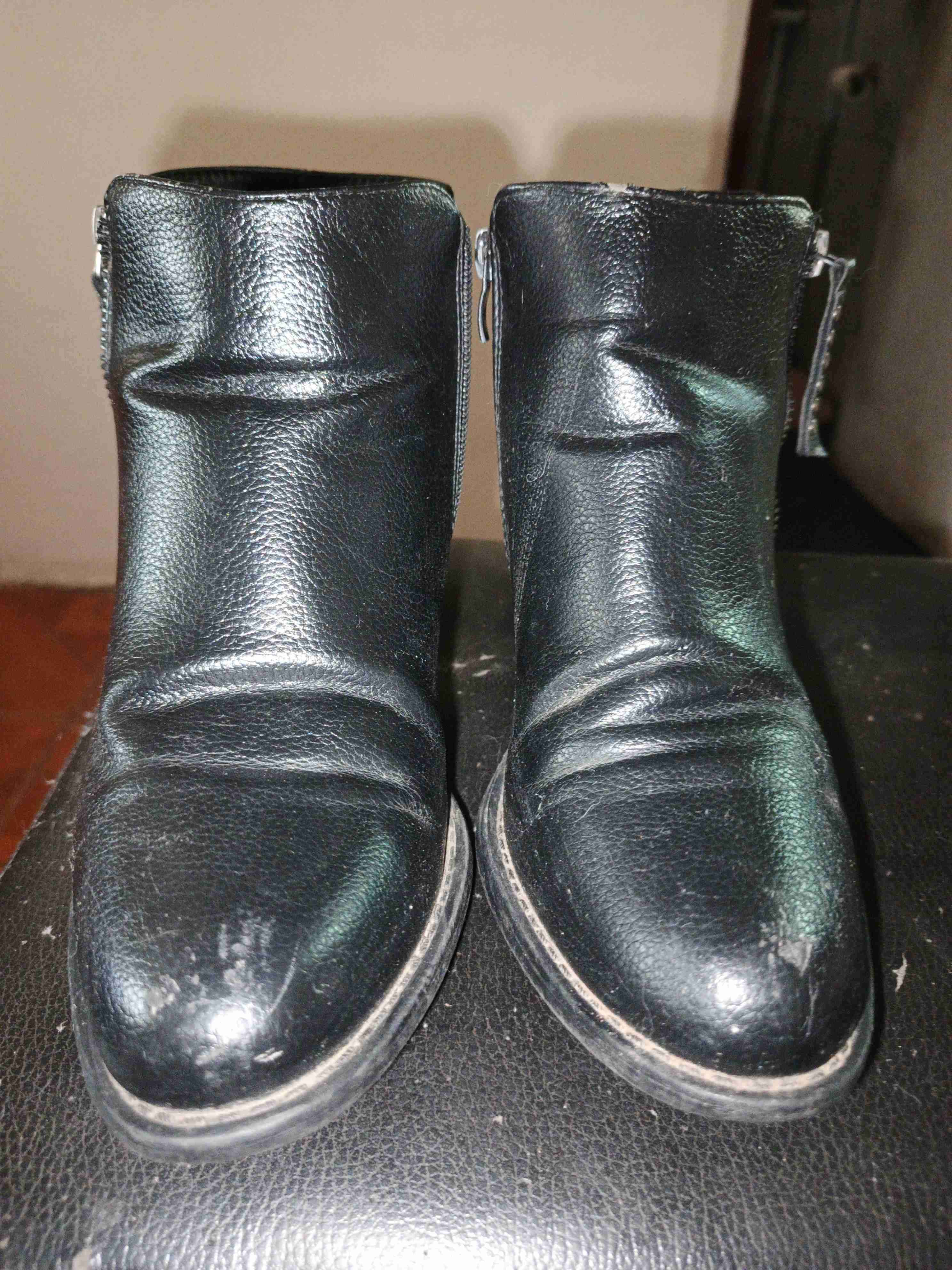 Botines de cuero negro - 3