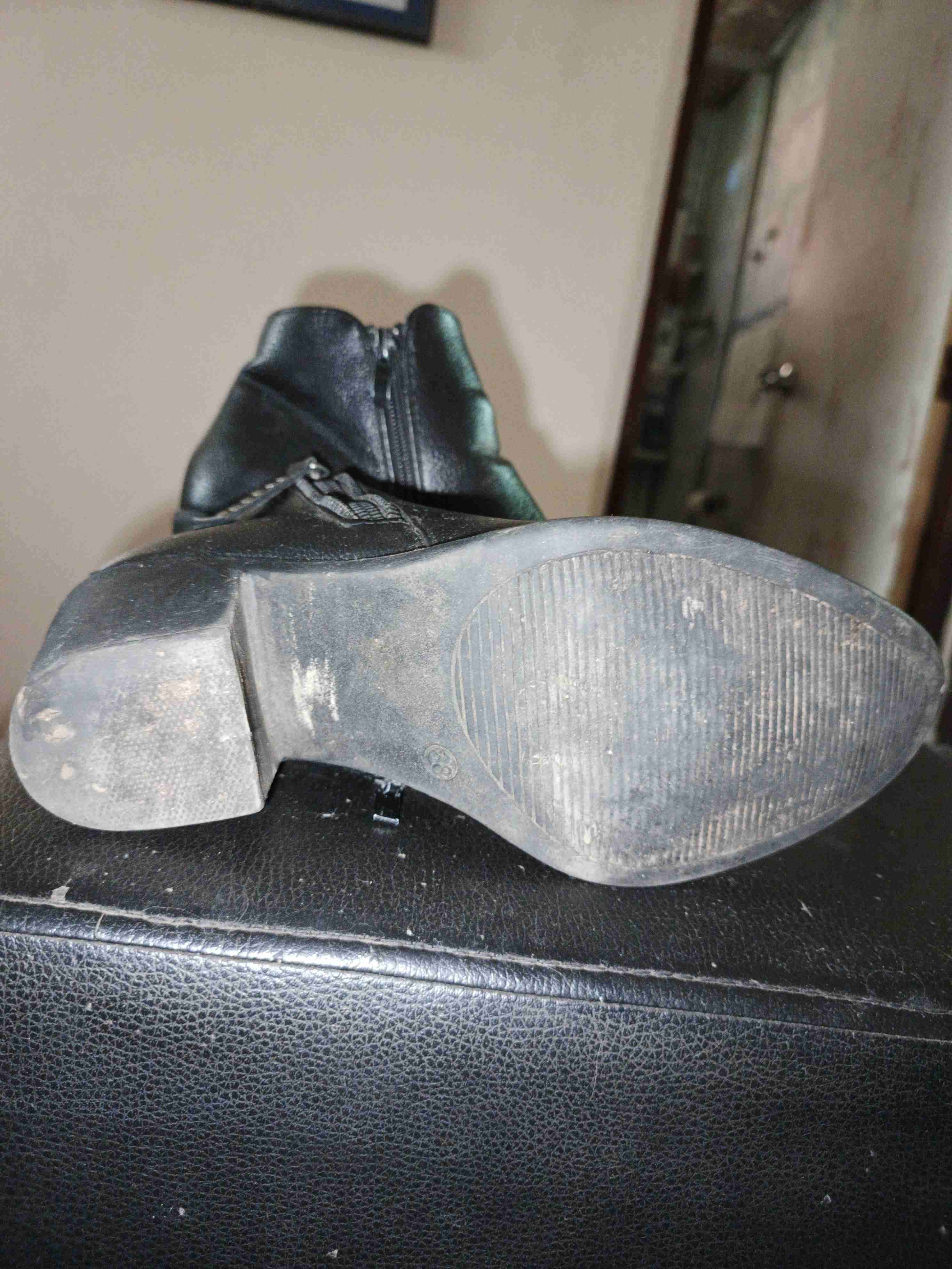 Botines de cuero negro - 5