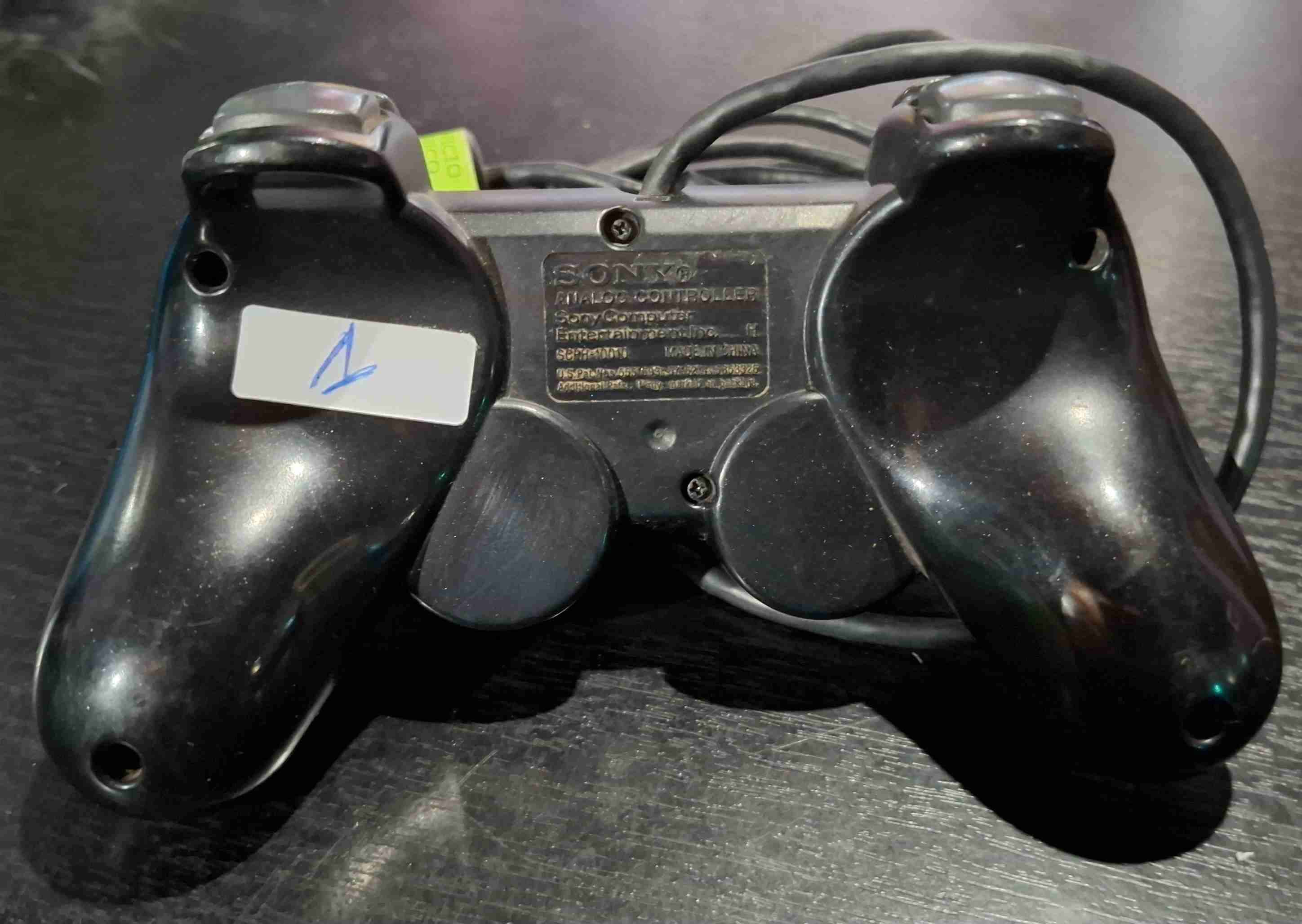Control PS2 original negro con detalles - miniatura 2