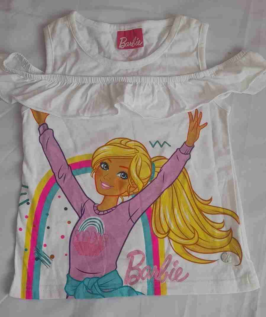 Polera infantil Barbie estampada talla 6 años
