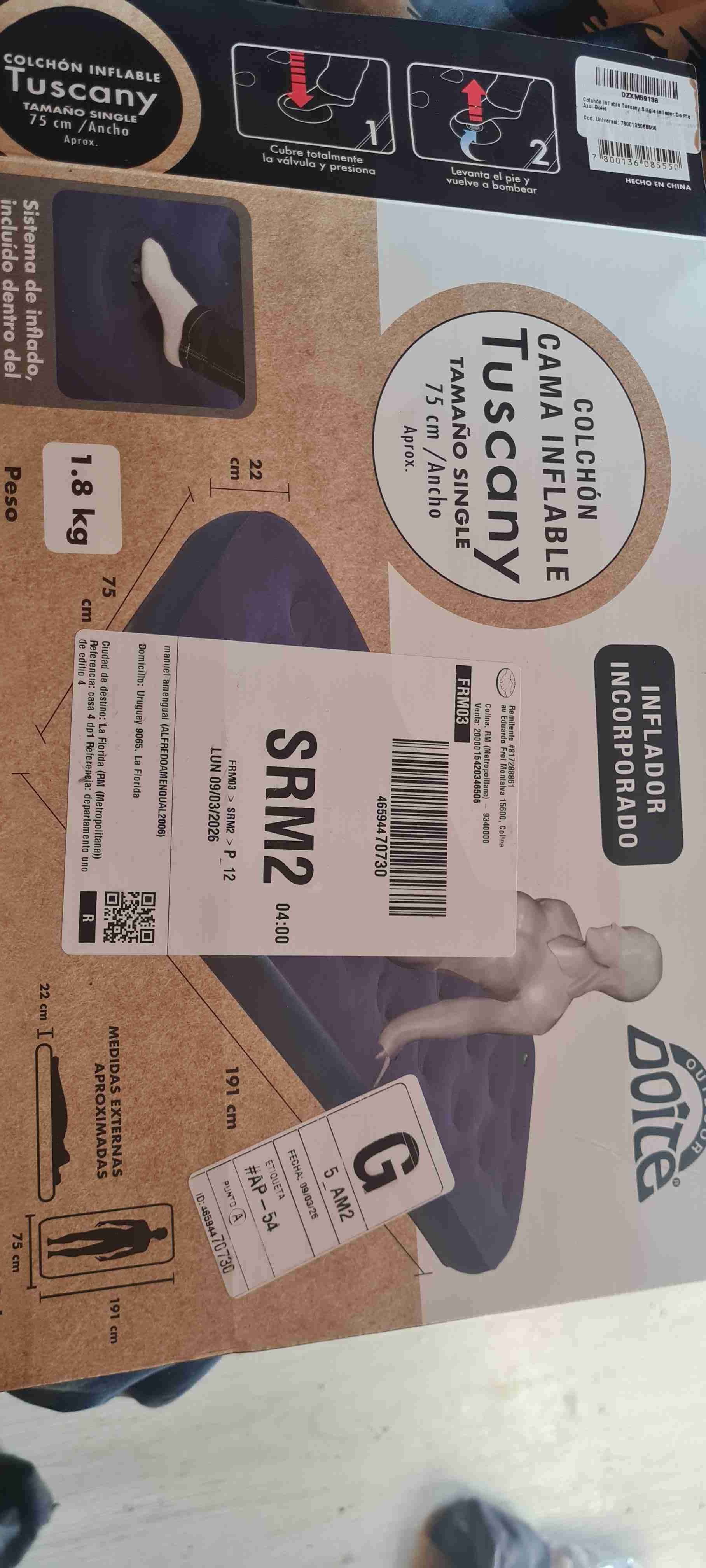 Colchón inflable Doite Tuscany - 3