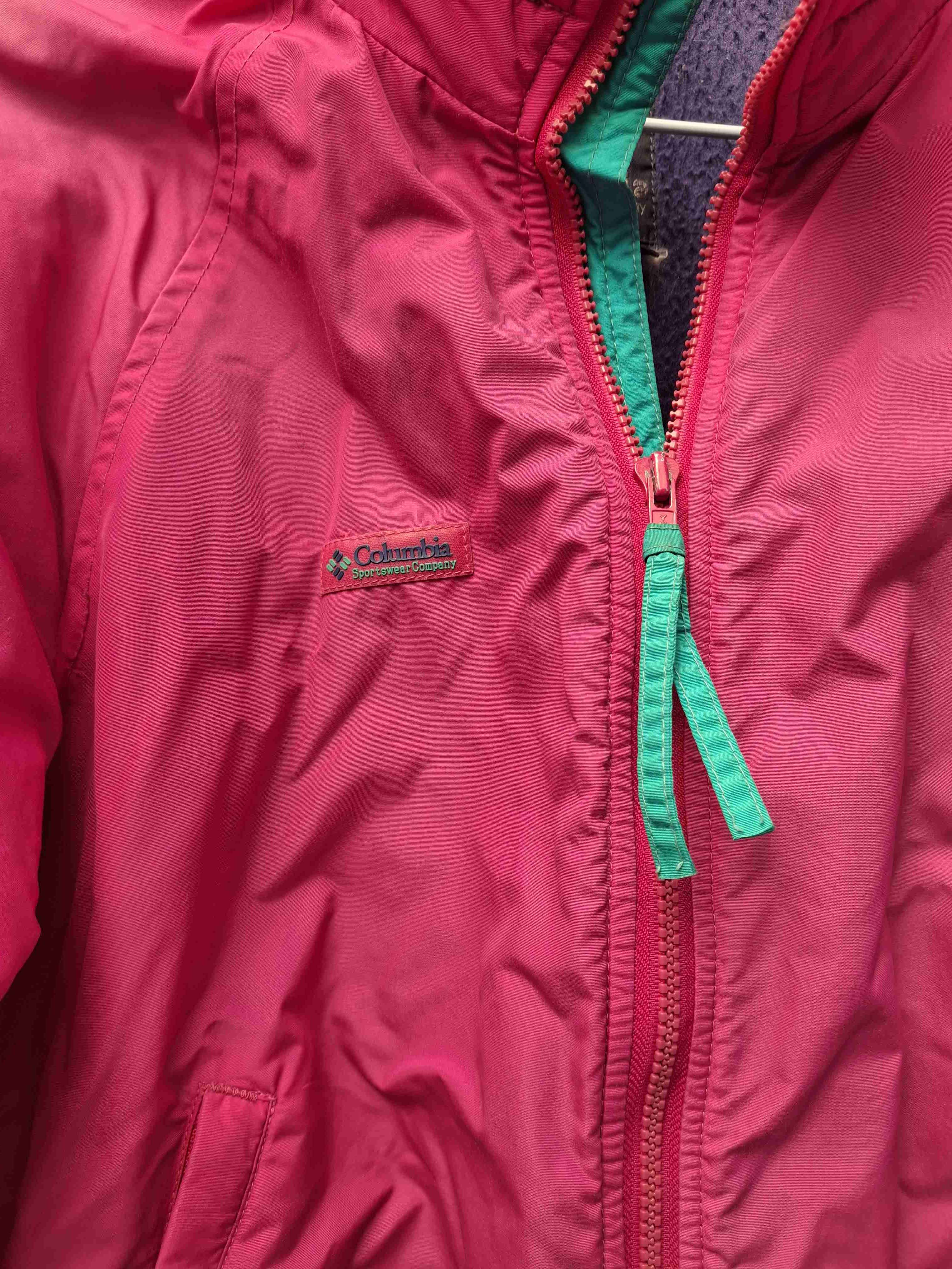 Chaqueta impermeable fucsia - miniatura 2
