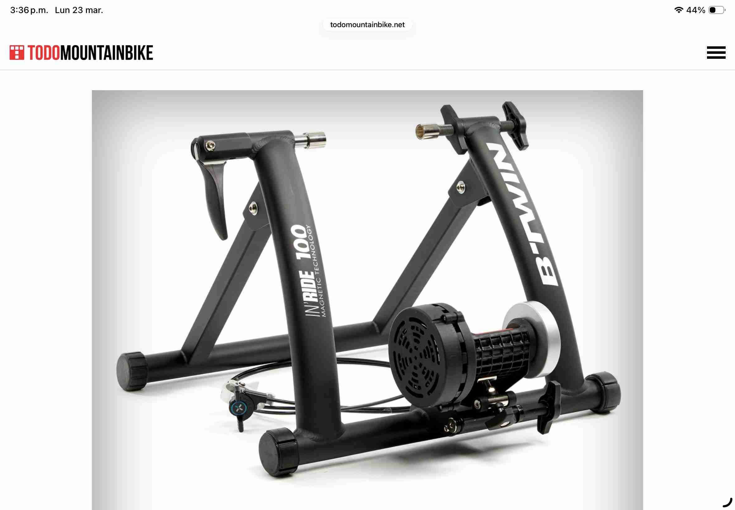 Rodillo magnético para bicicleta B'Twin