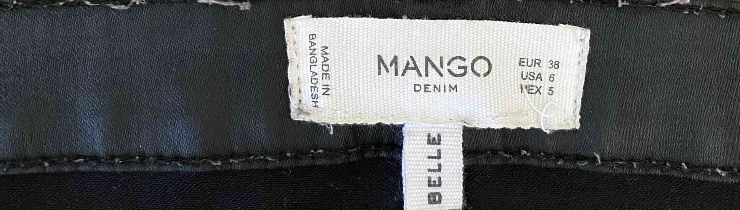Jeans negros Mango engomado T38 - miniatura 5