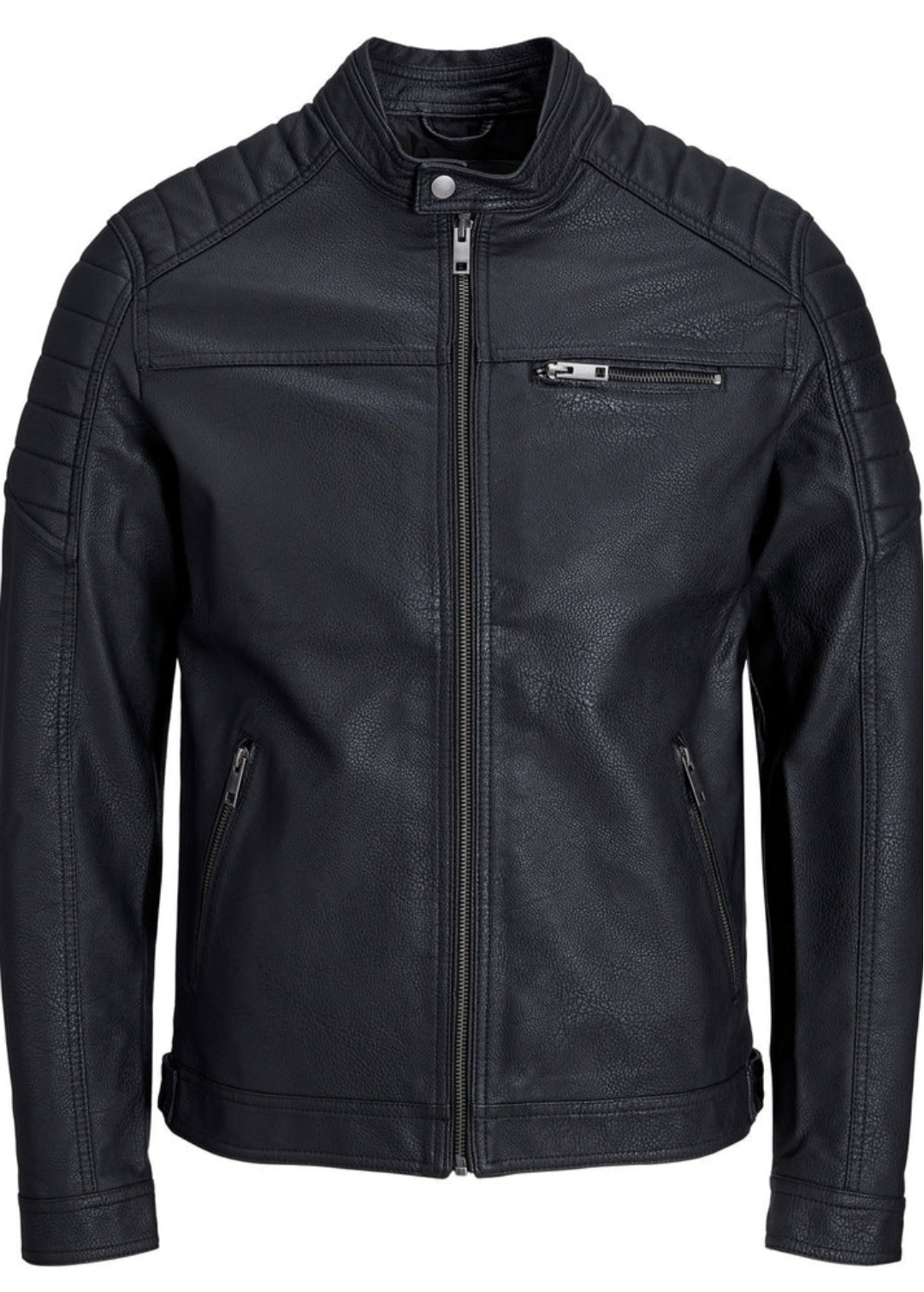 Chaqueta moto negra - 1