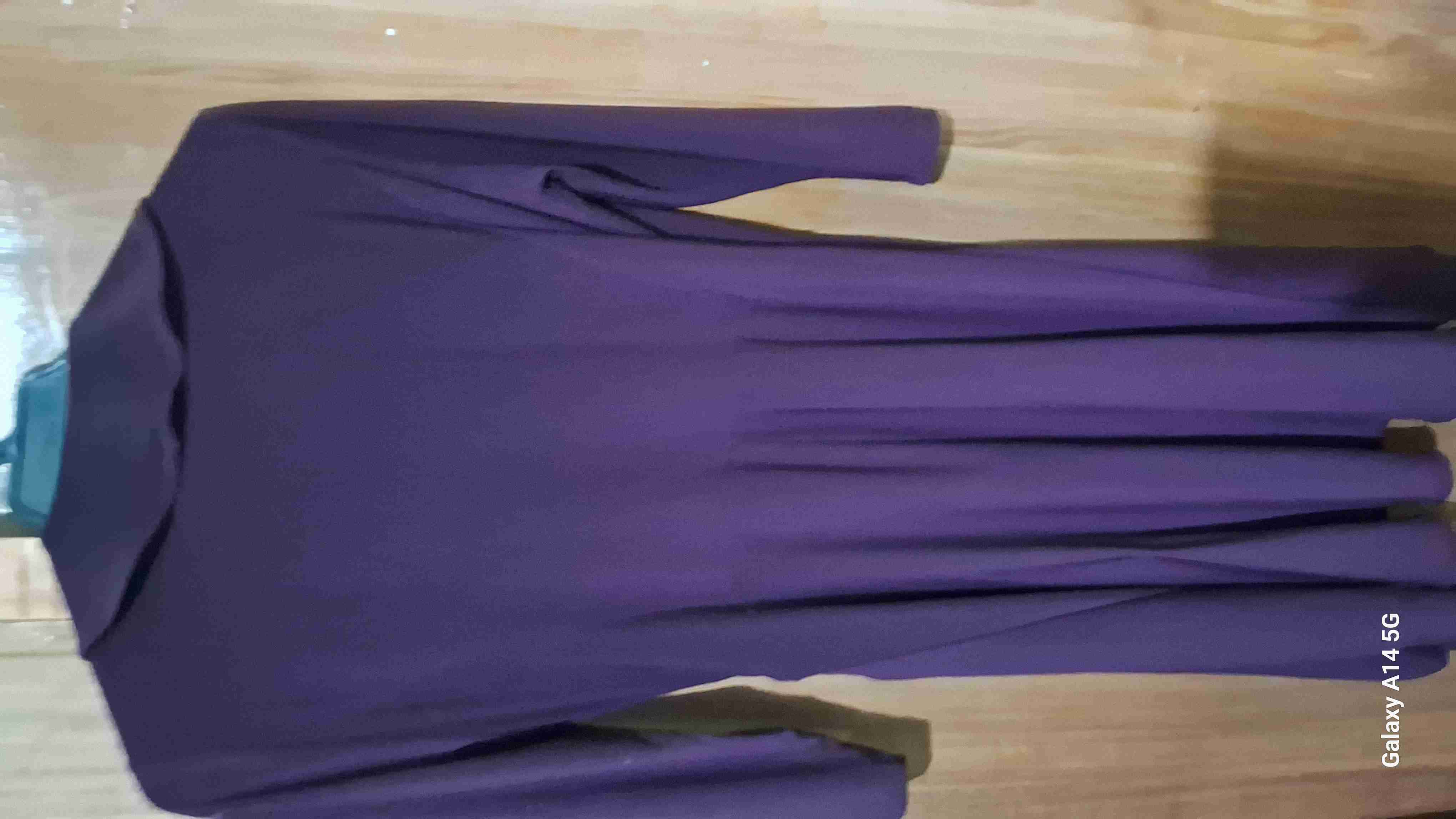 Vestido morado con lazo - 2