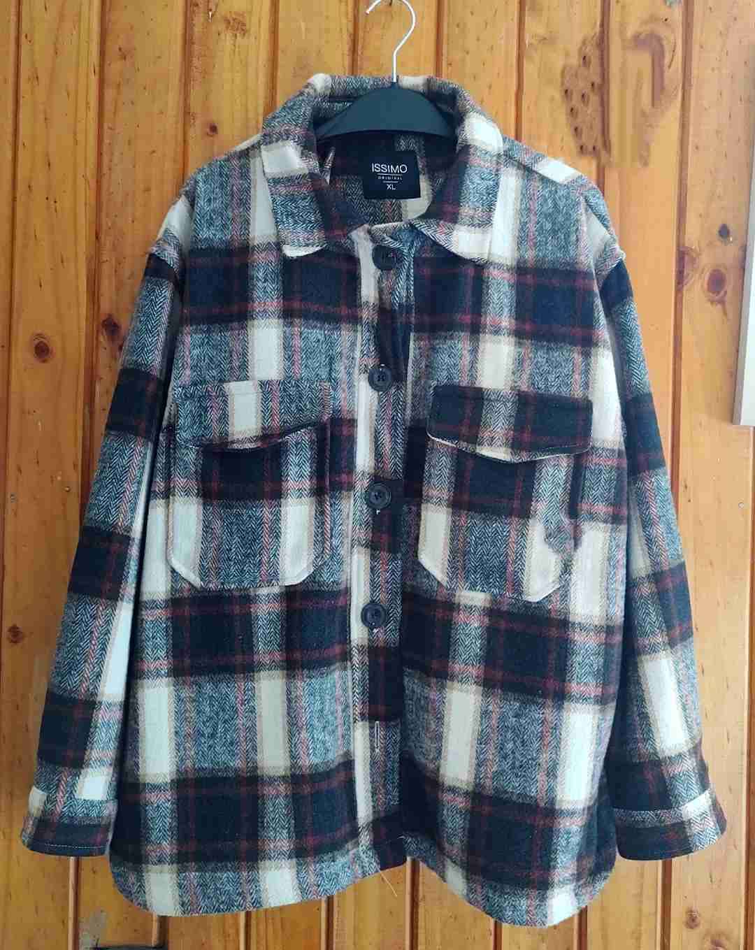 Chaqueta de lana a cuadros