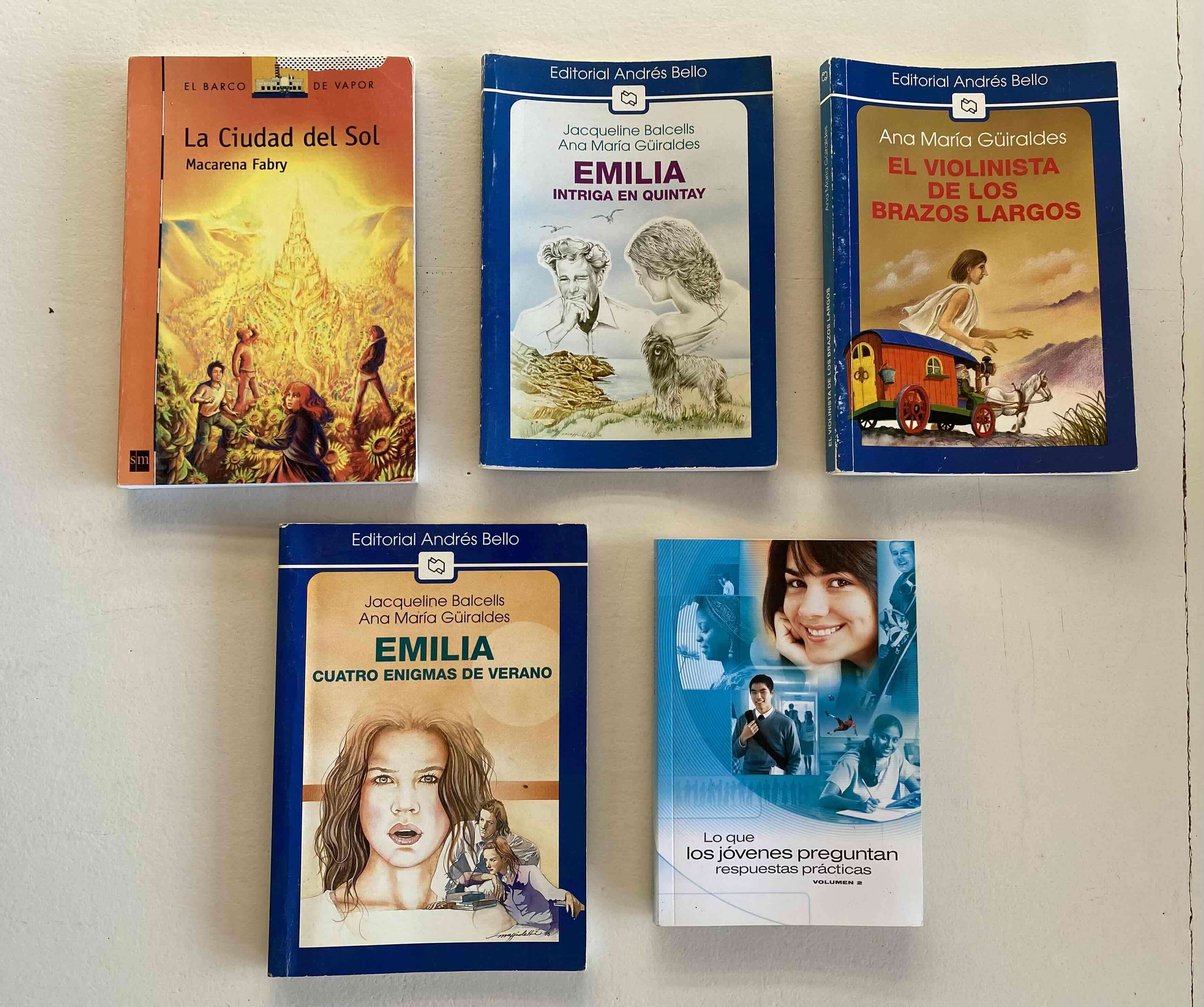 Set 5  libros lectura  juvenil 12 años y +