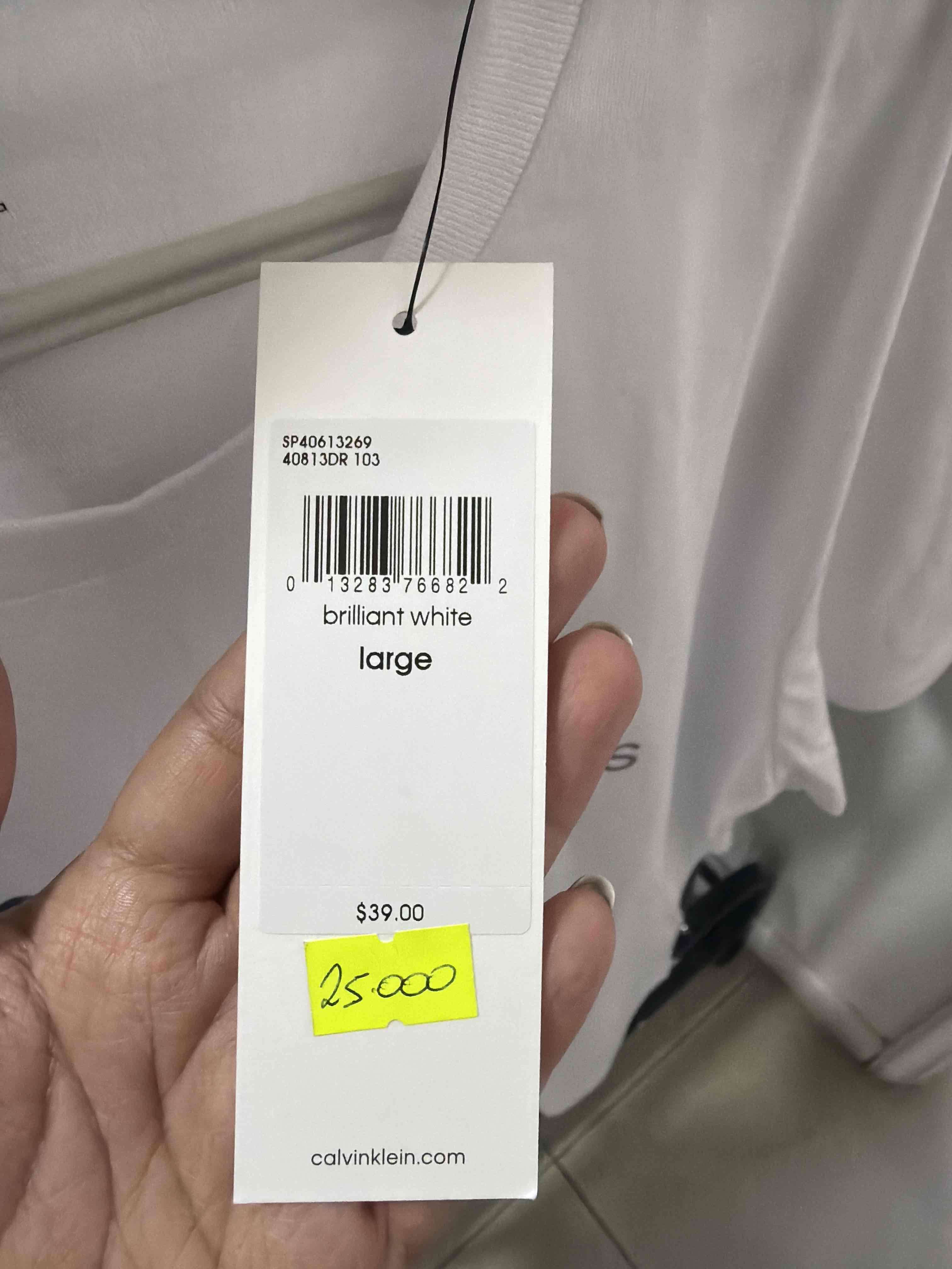 Polera blanca Calvin Klein - miniatura 3