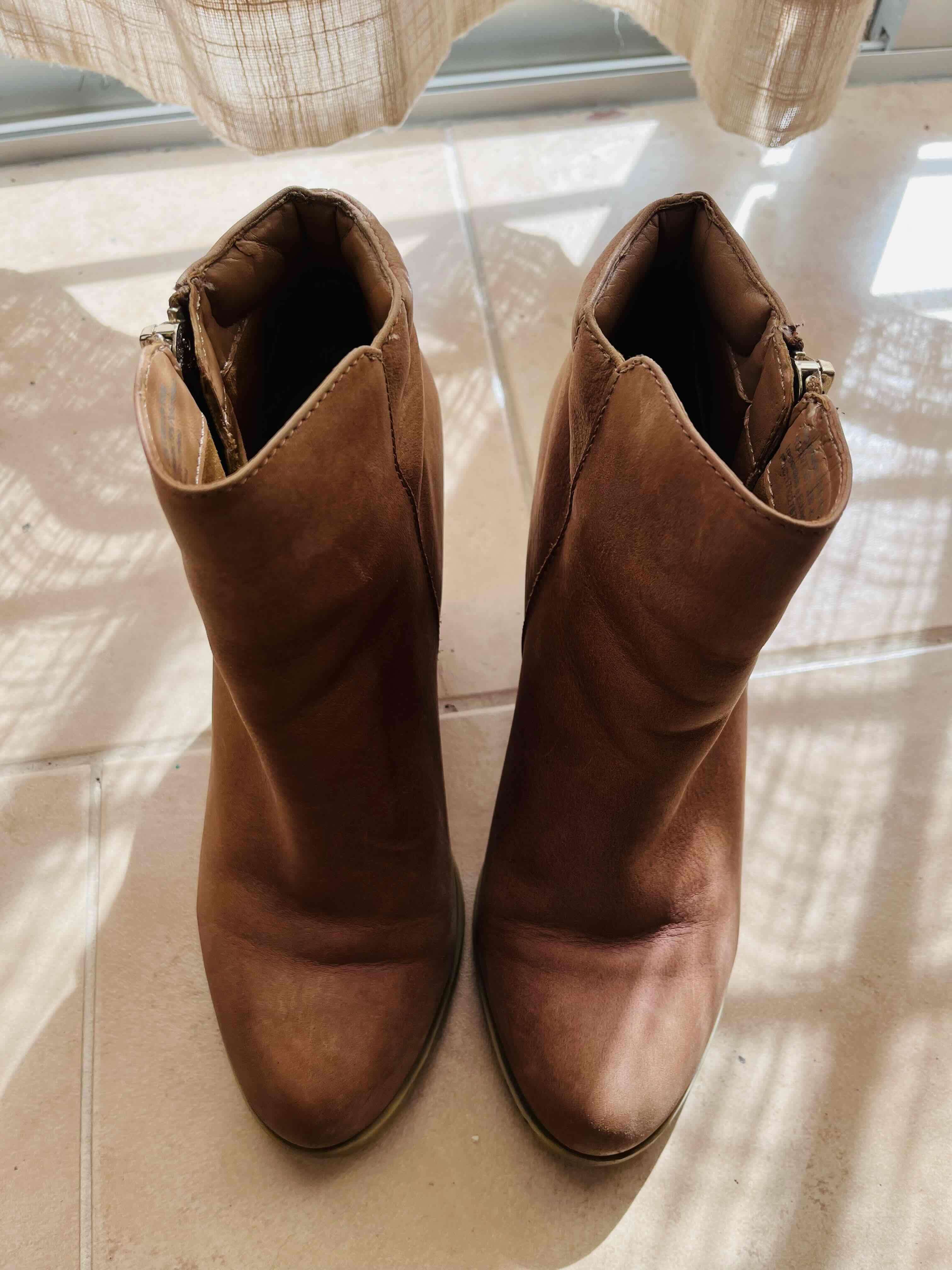 Botines de cuero marrón - miniatura 2