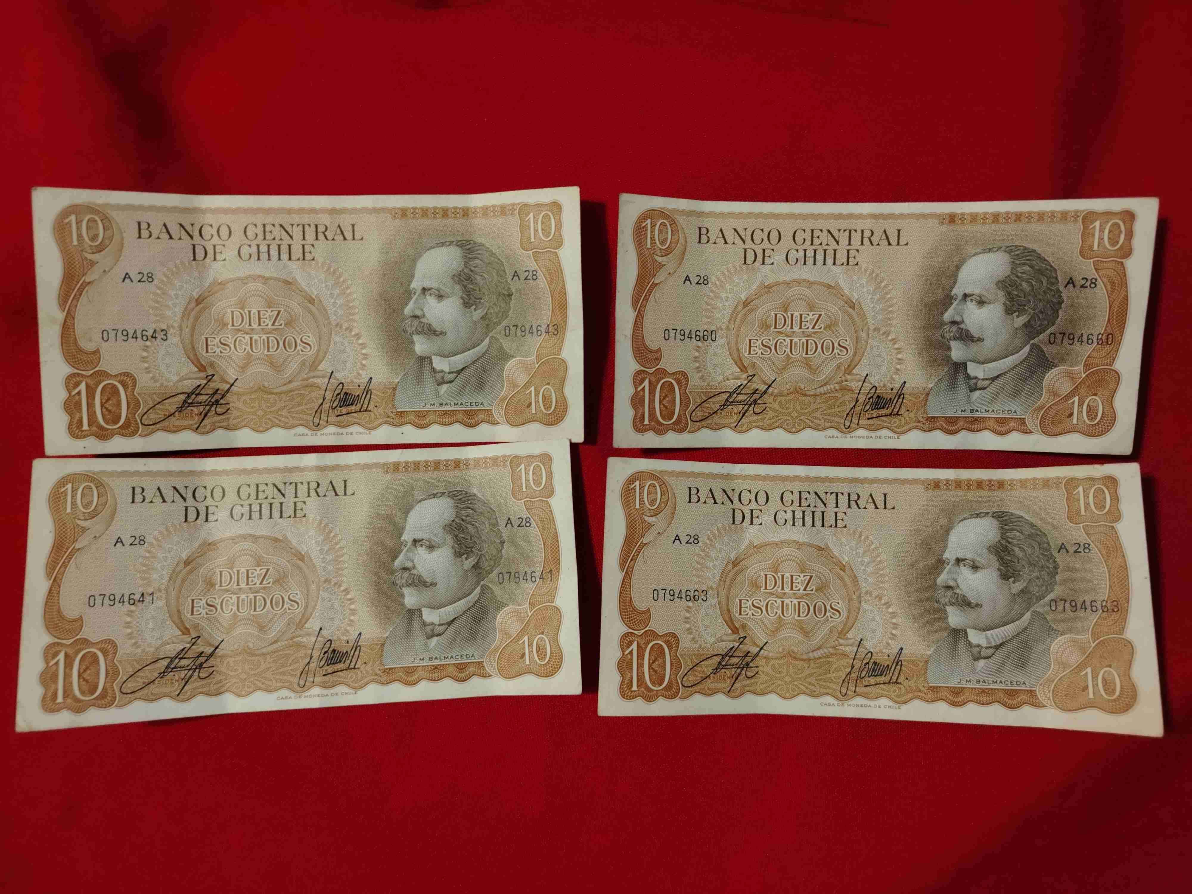 Billetes antiguos Chile - miniatura 1