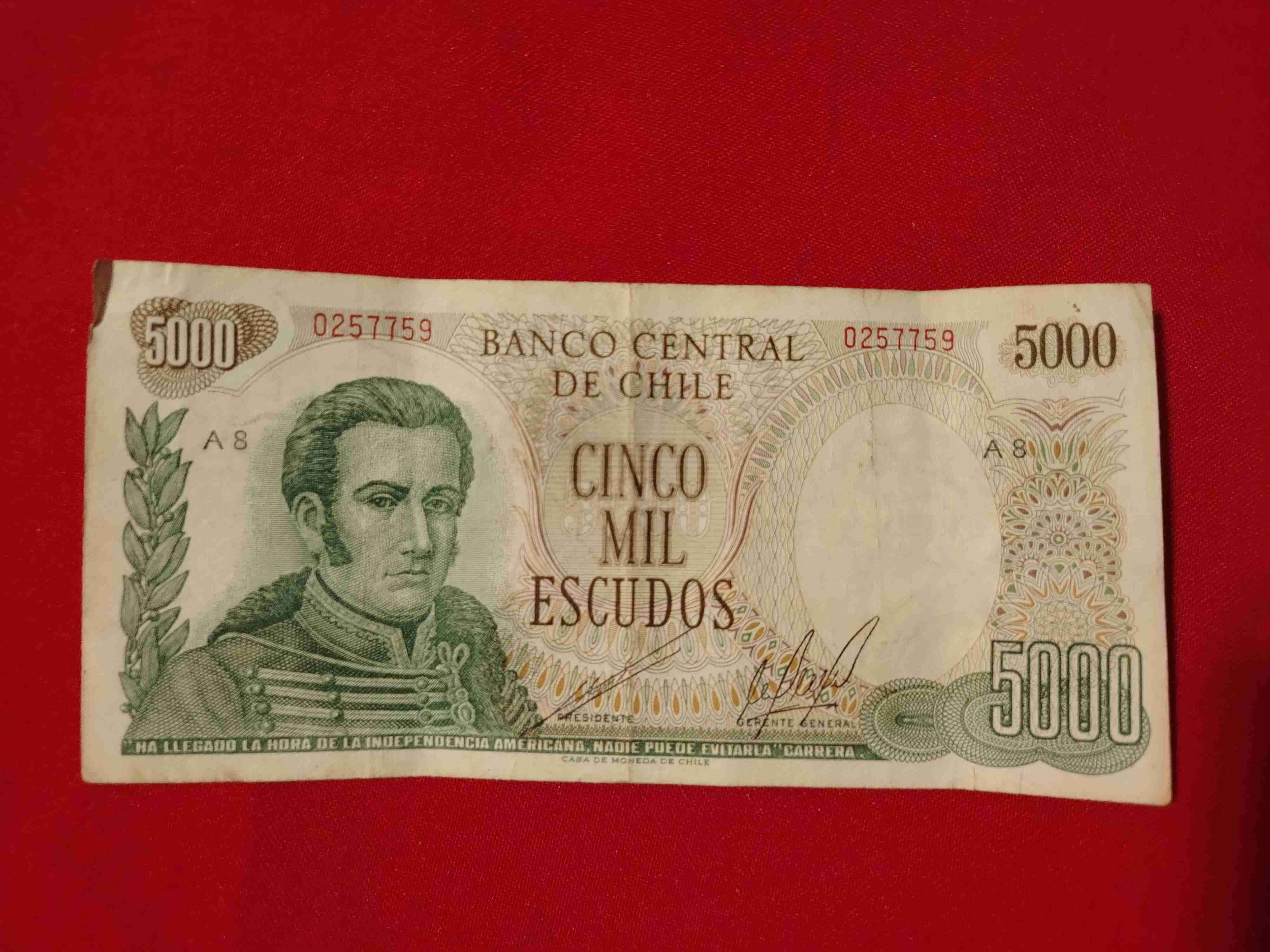 Billetes antiguos Chile - miniatura 2