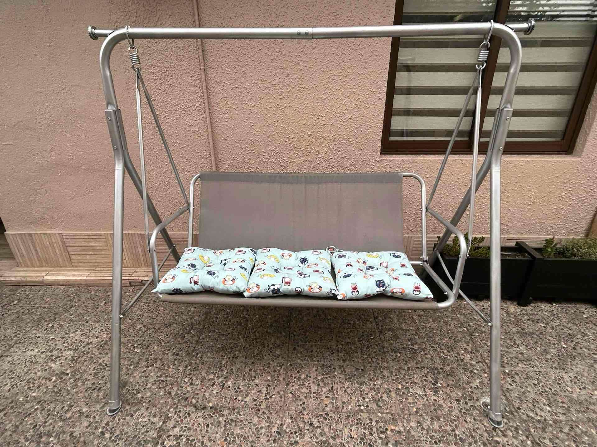 Columpio metálico de jardín - miniatura 4