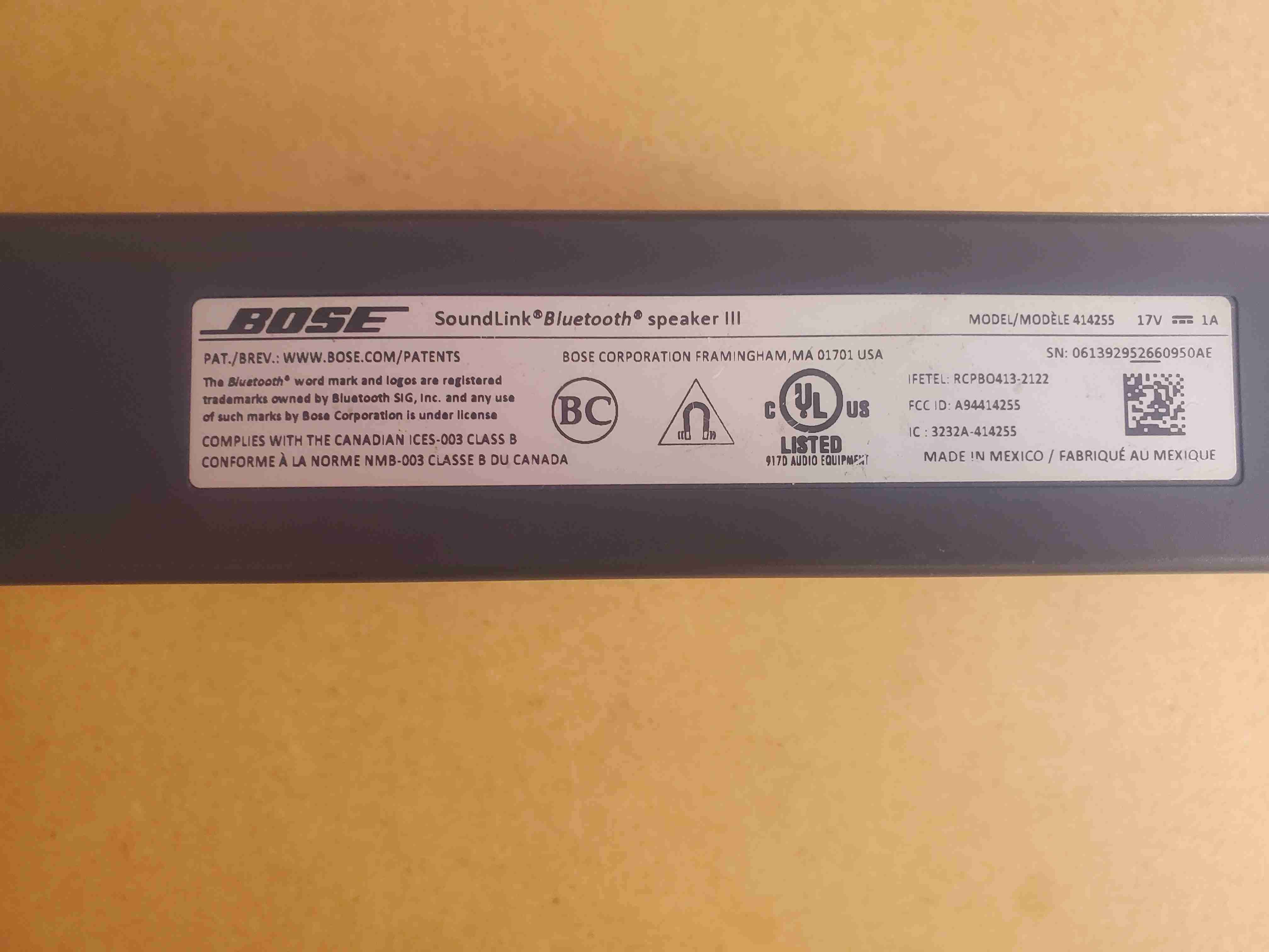 Parlante Bose portátil gris - miniatura 5