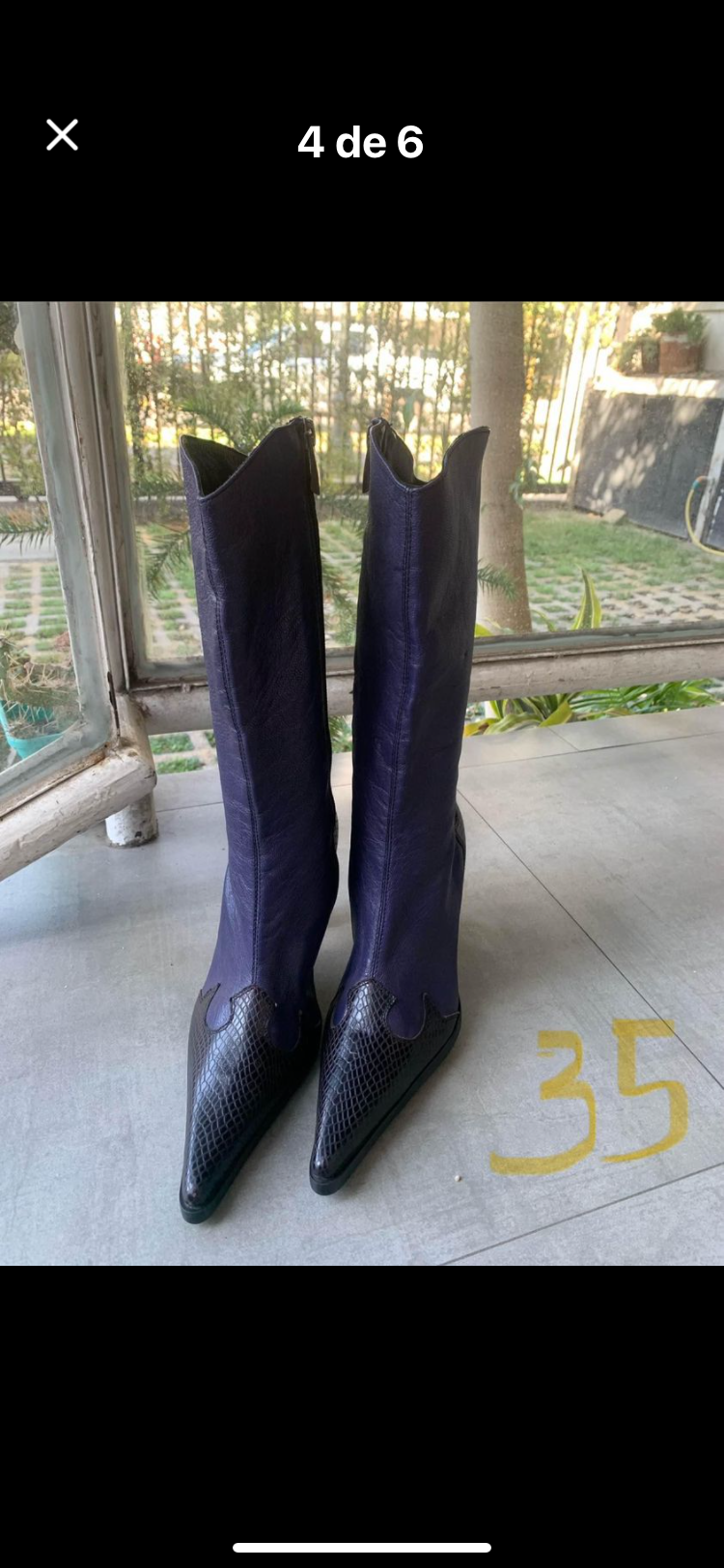 Botas altas  de cuero - miniatura 3