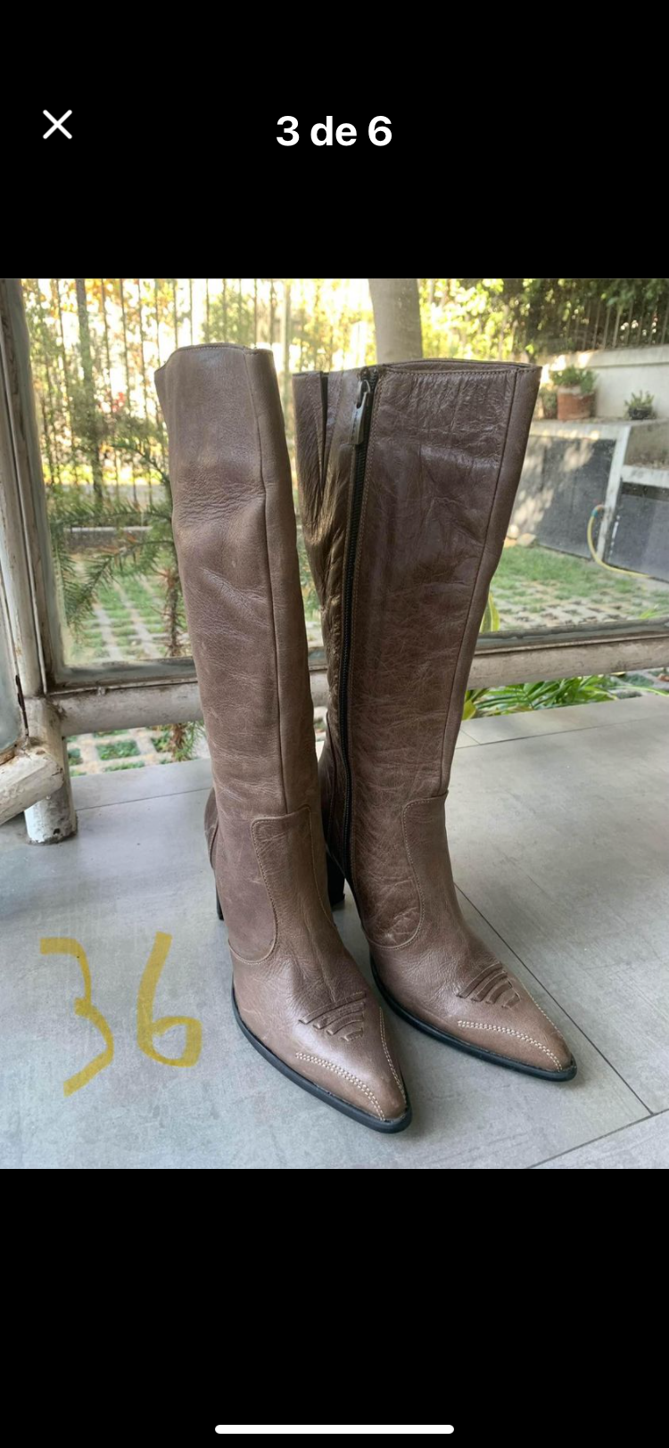 Botas altas  de cuero - miniatura 4