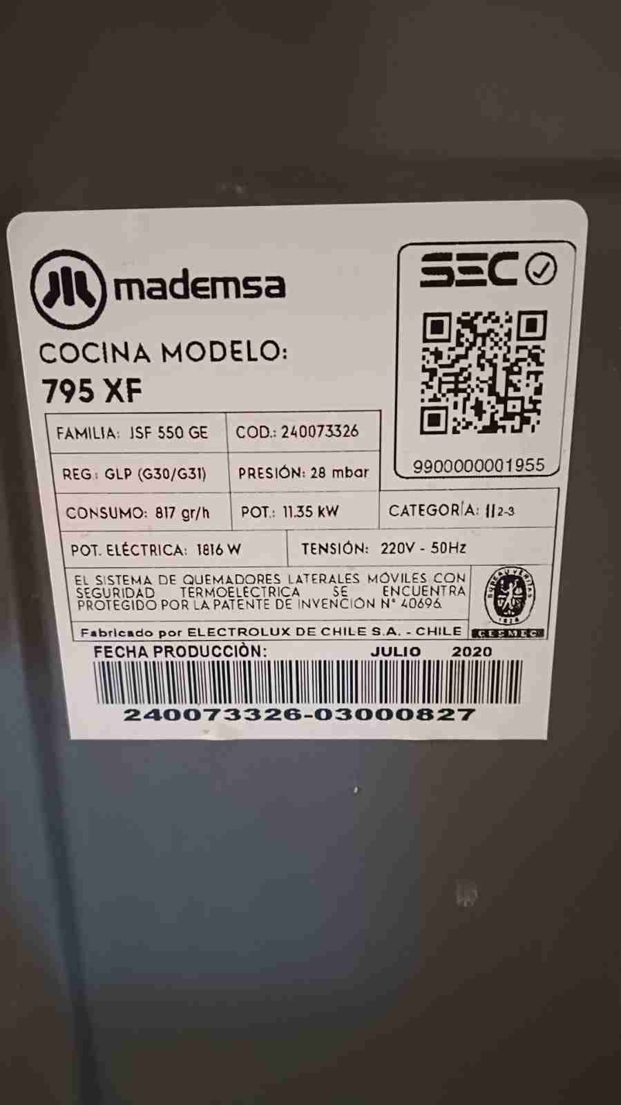 Cocina Mademsa 795 XF - miniatura 1