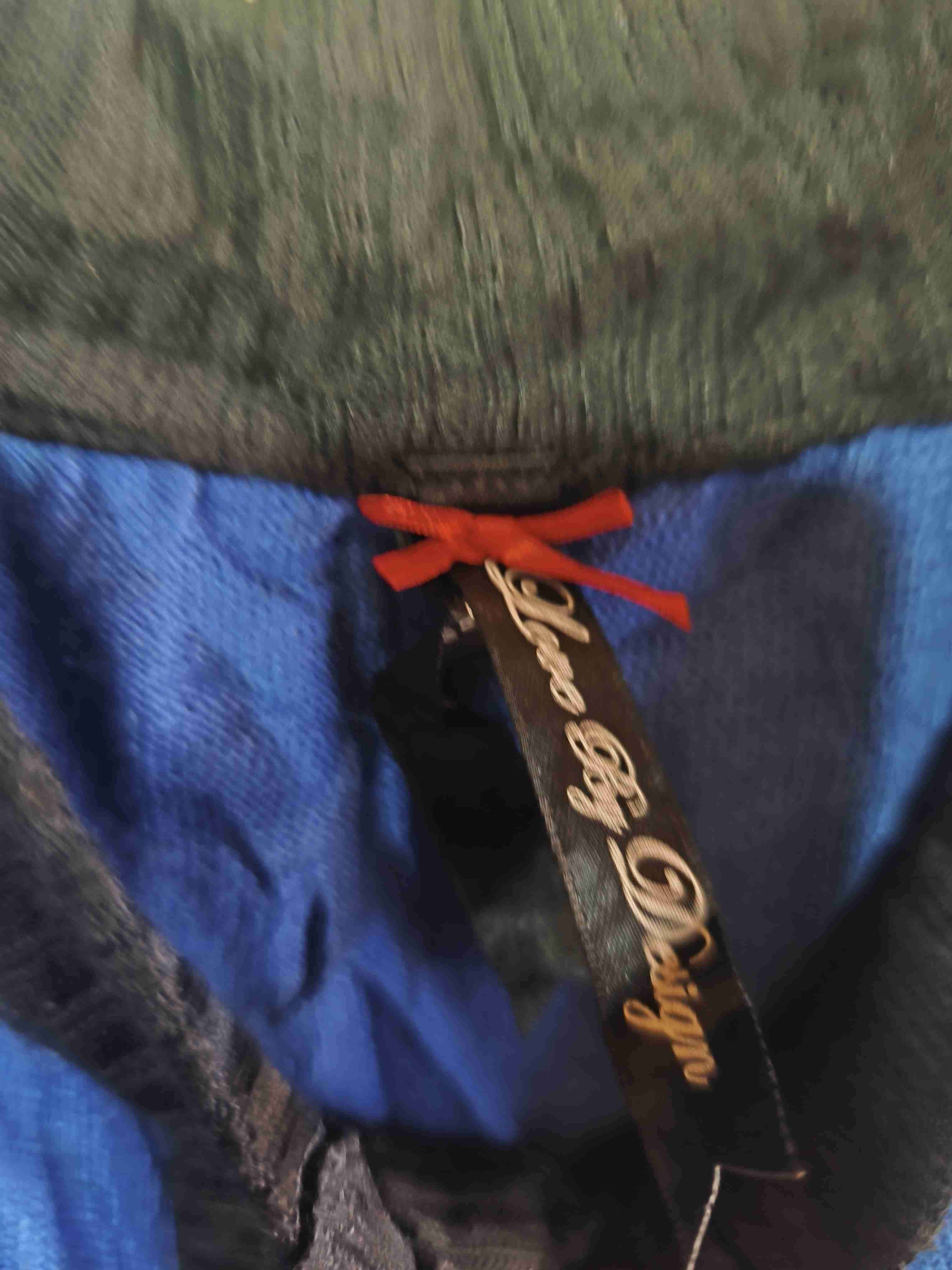 Vestido azul con botones - miniatura 3