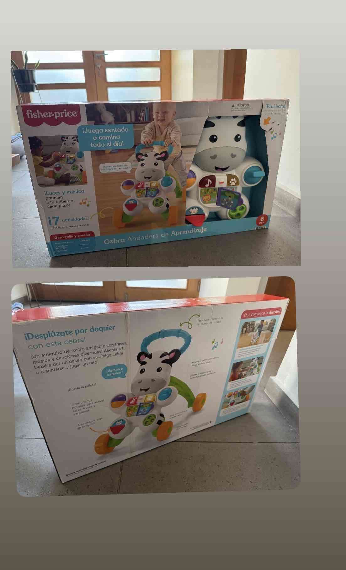 Andadera Fisher Price cebra NUEVA - miniatura 2